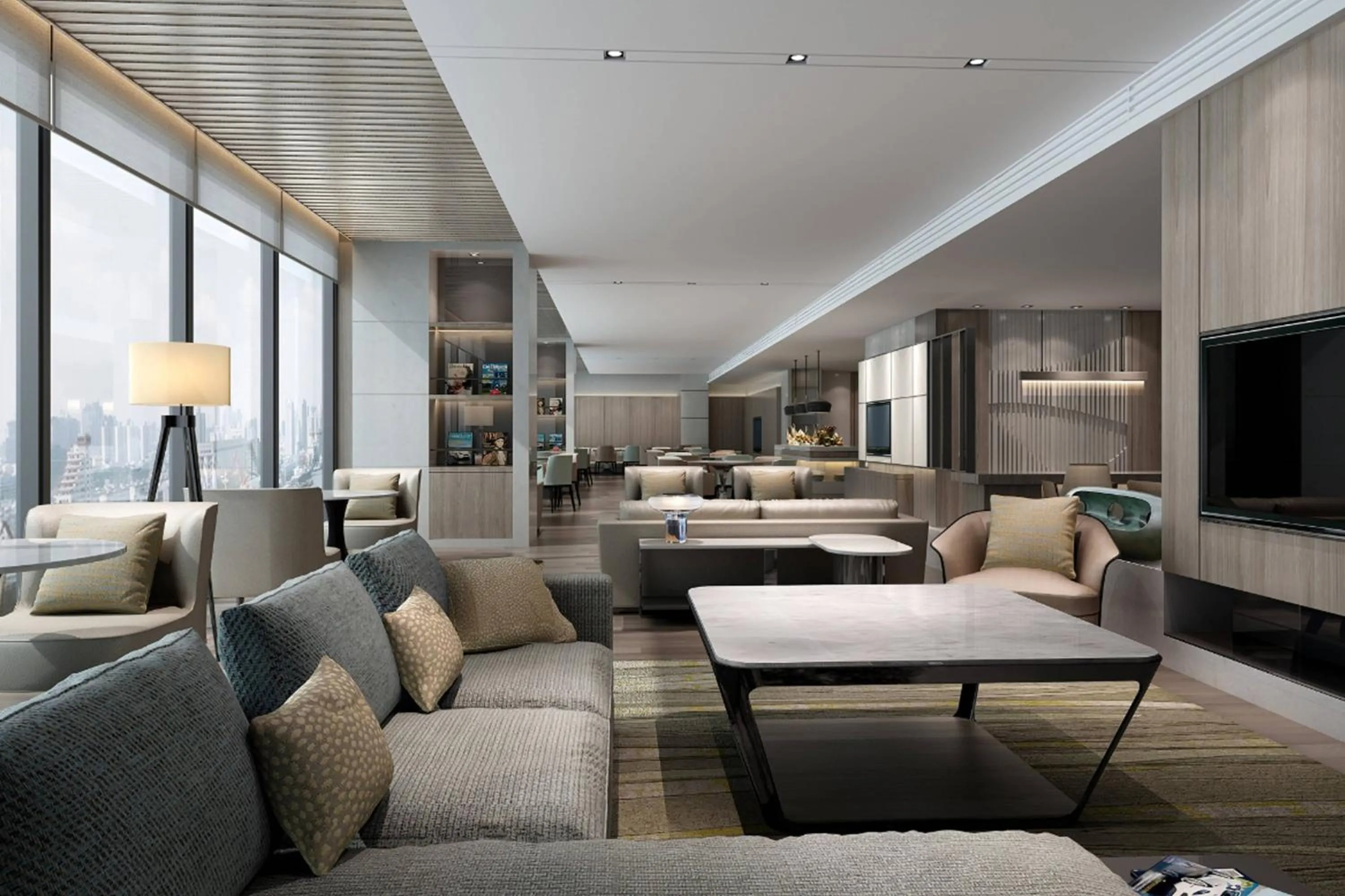 Lounge or bar in Jiaxing Marriott Hotel