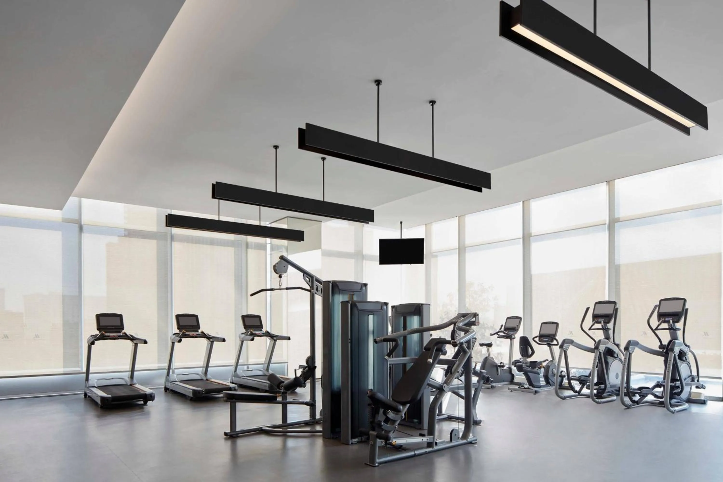 Fitness centre/facilities in Jiaxing Marriott Hotel