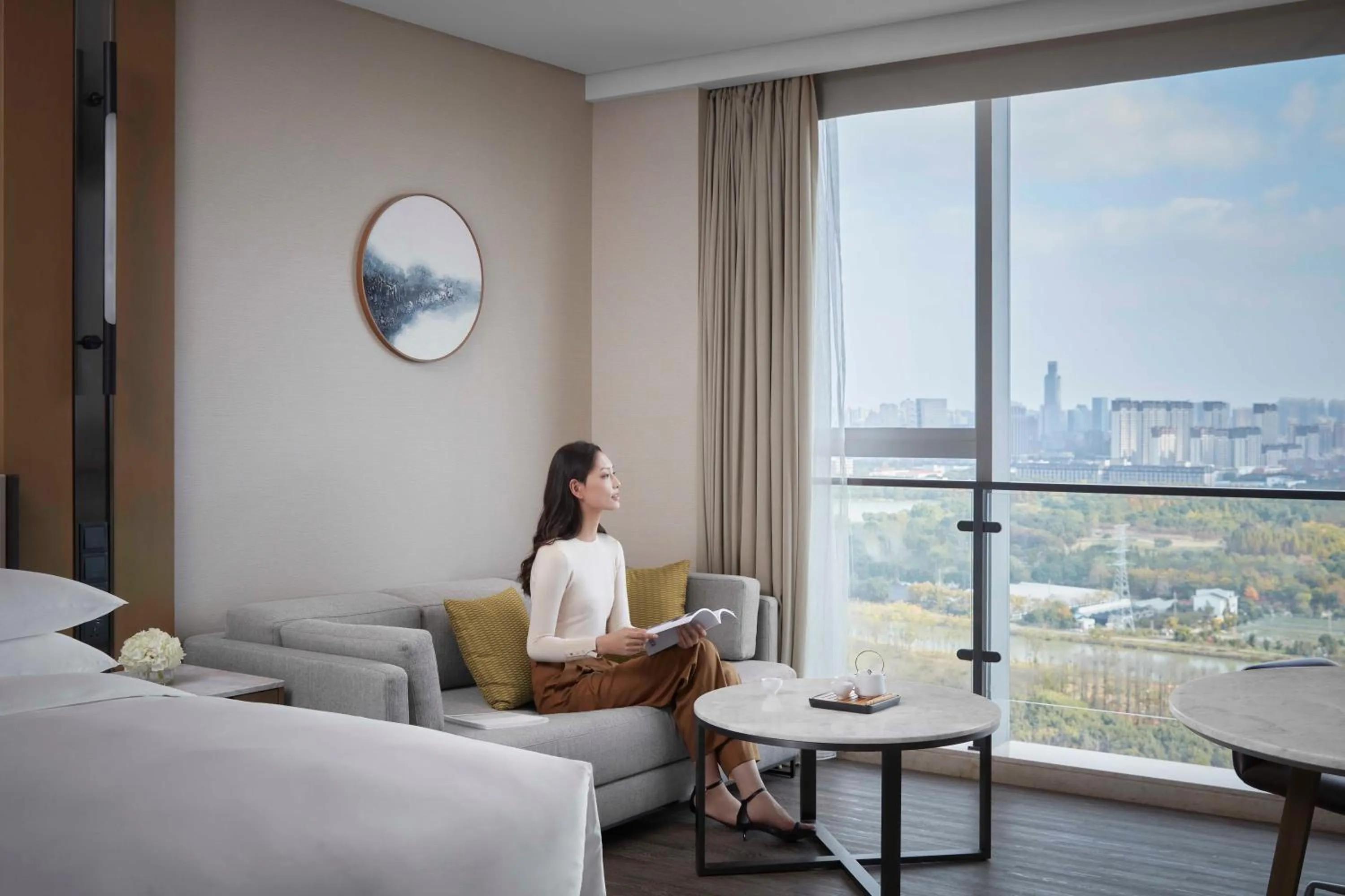 Bedroom, Bed in Jiaxing Marriott Hotel