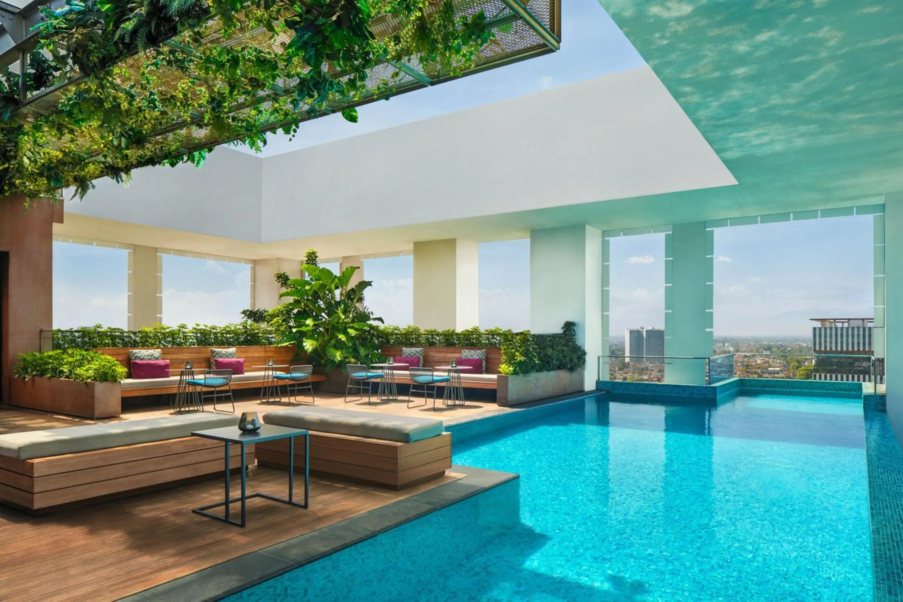 Swimming pool in Aloft South Jakarta