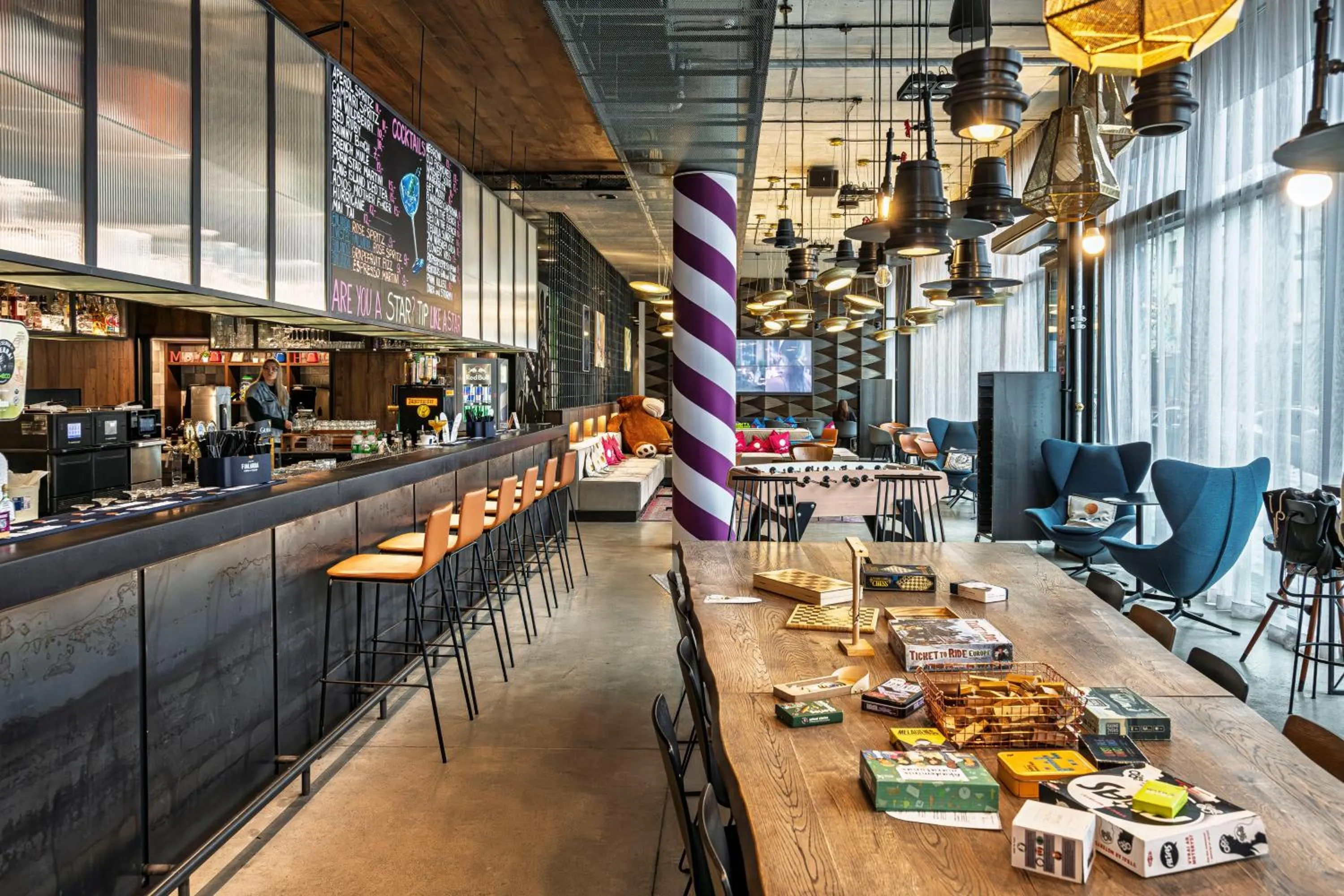 Lobby or reception in Moxy Kaunas Center