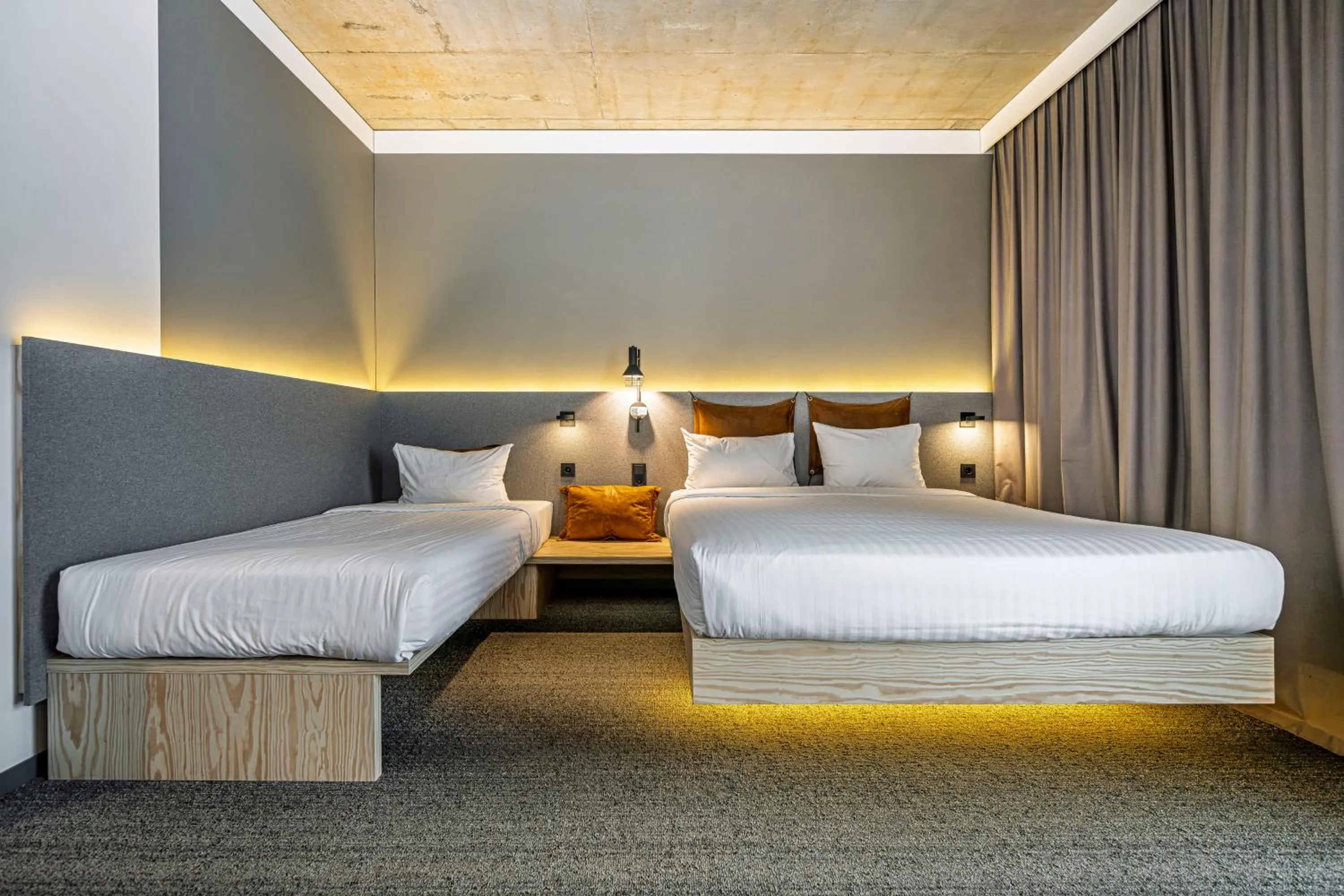 Bed in Moxy Kaunas Center