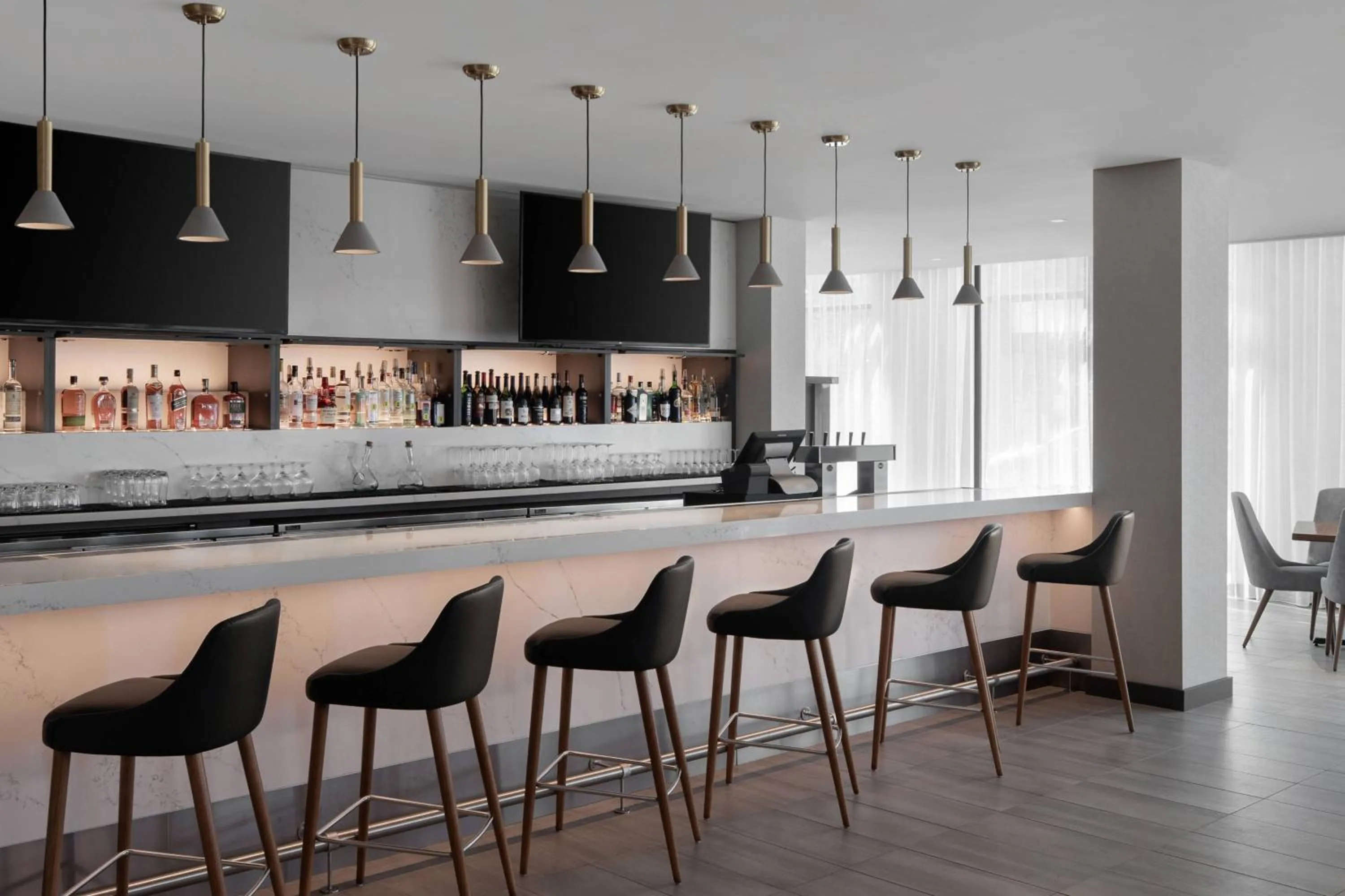 Lounge or bar in AC Hotel by Marriott Santa Rosa Sonoma Wine Country