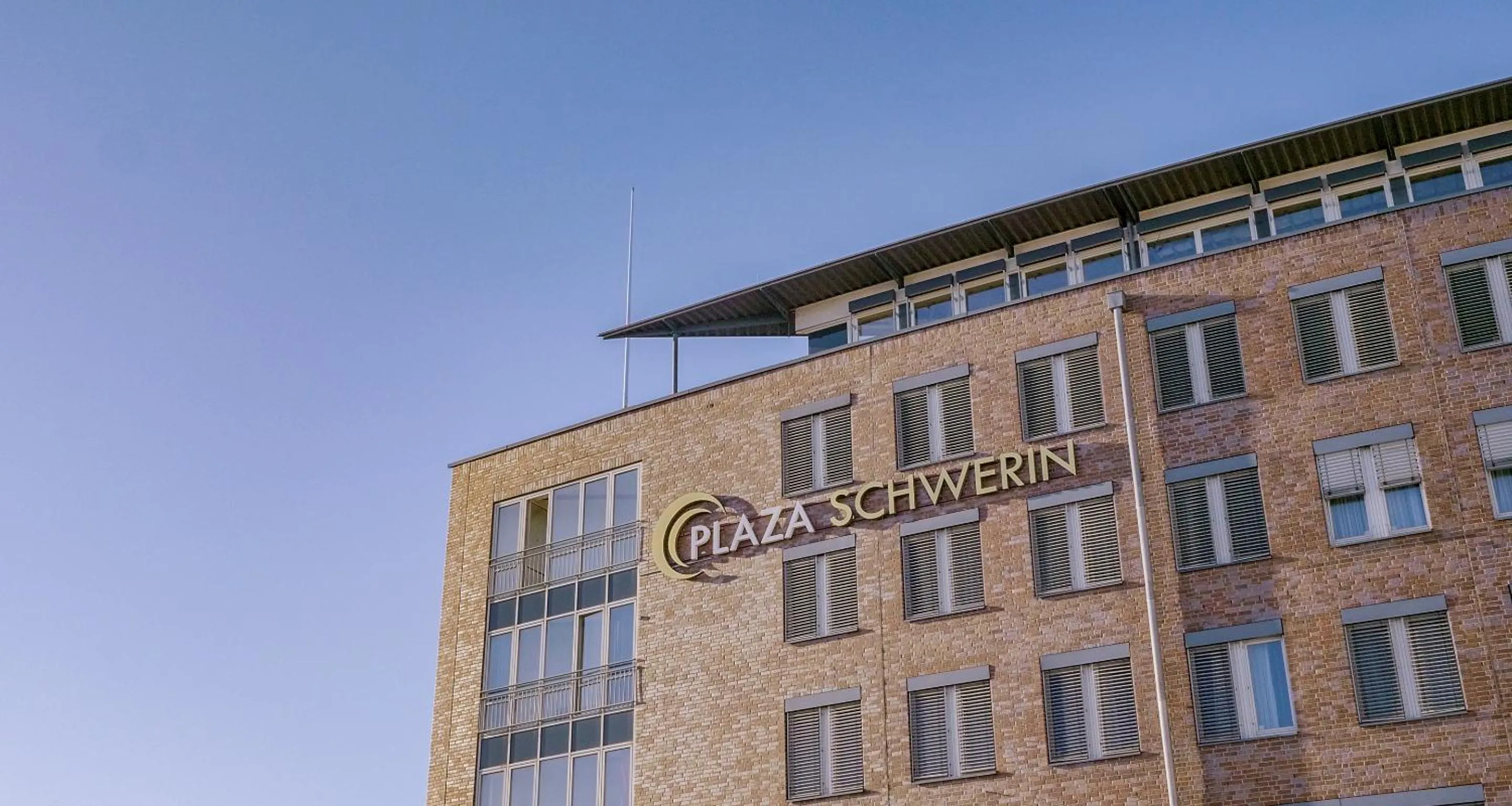 Property building in PLAZA Premium Schwerin Sure Hotel Collection by Best Western