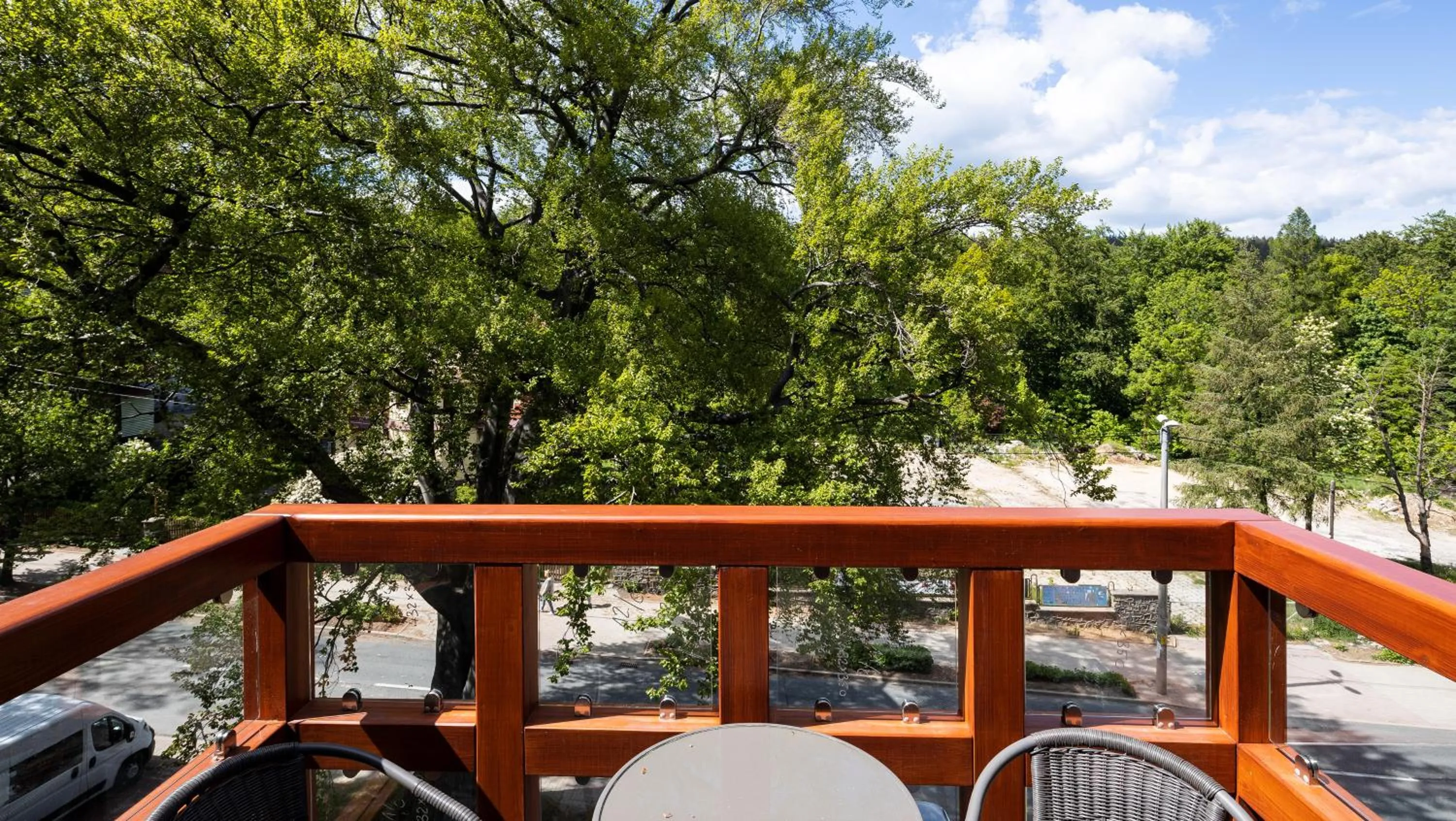 Balcony/Terrace in Holiday Mountain Residence, Sun & Snow