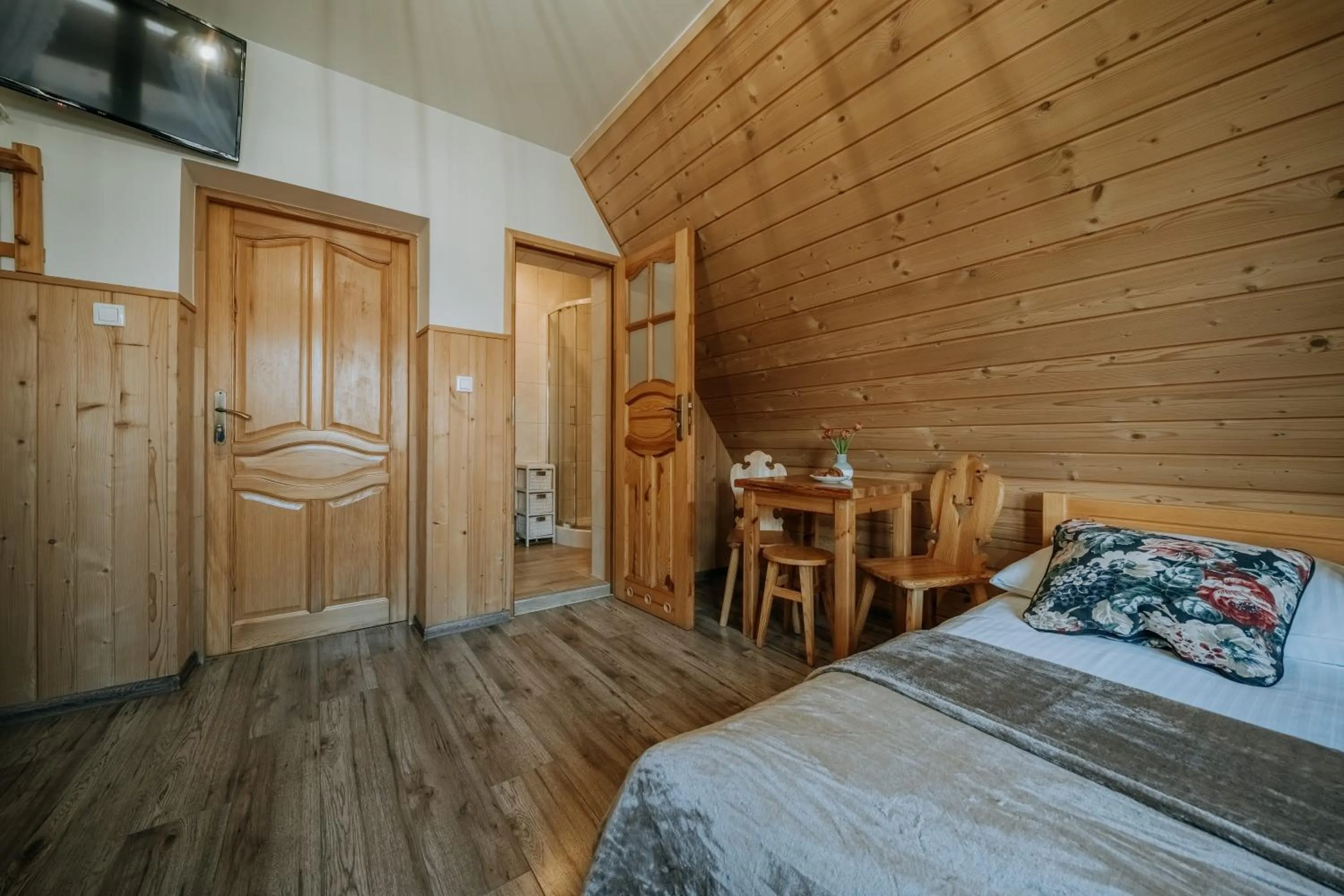 Bed in Gościna u Maryny Relaks i SPA w Ogrodzie