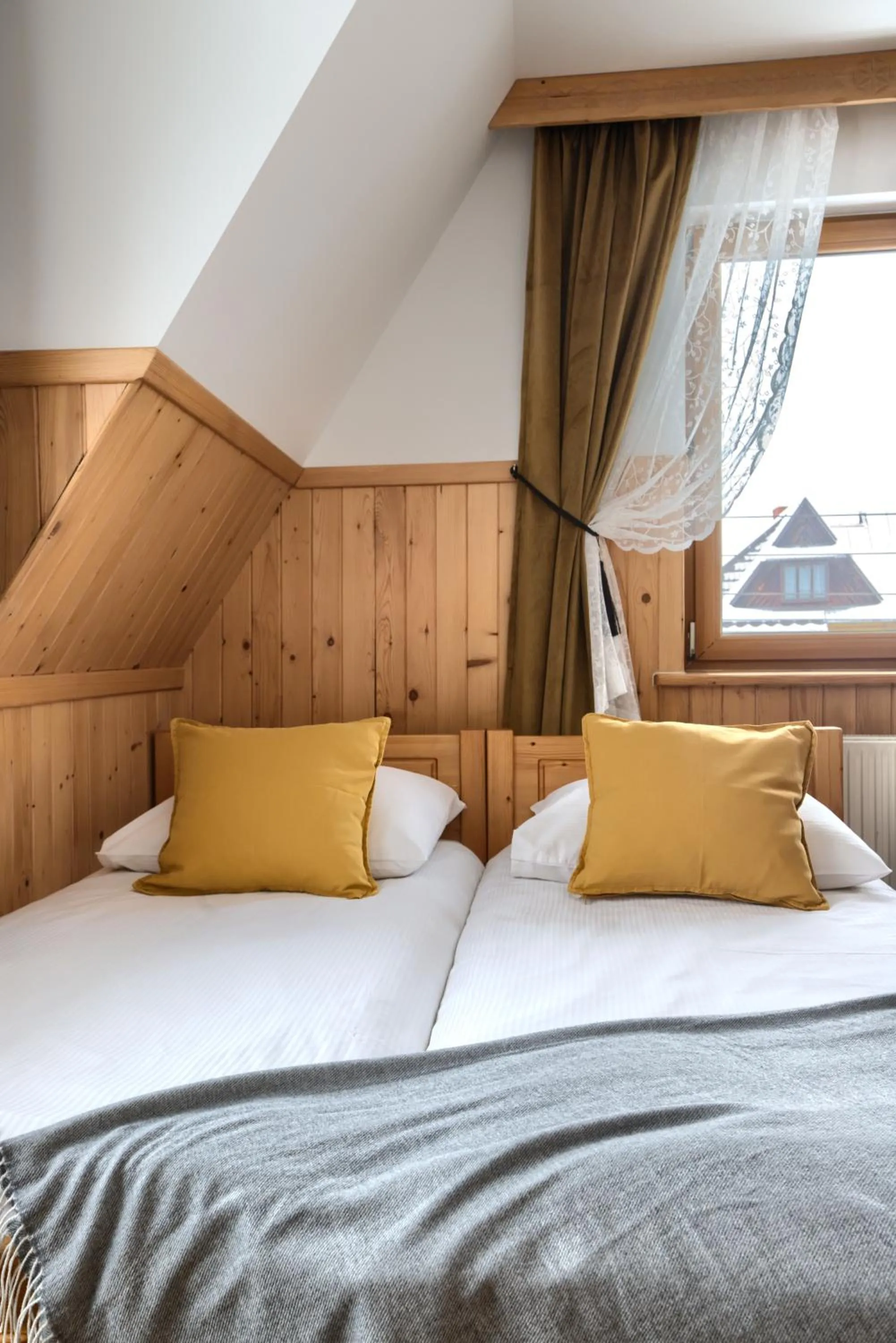 Bed in Gościna u Maryny Relaks i SPA w Ogrodzie