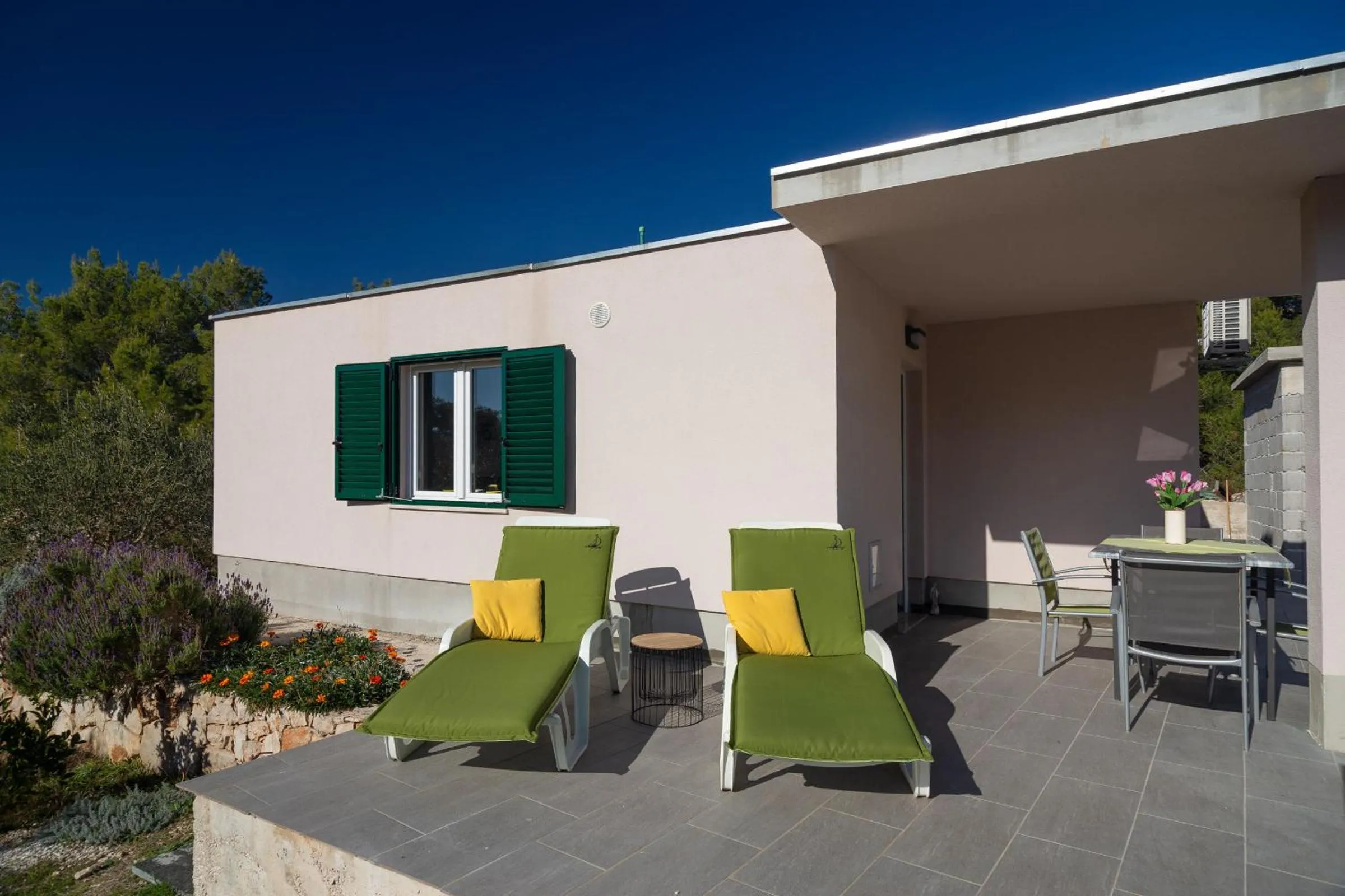 Patio in Olive Eden Holiday Home