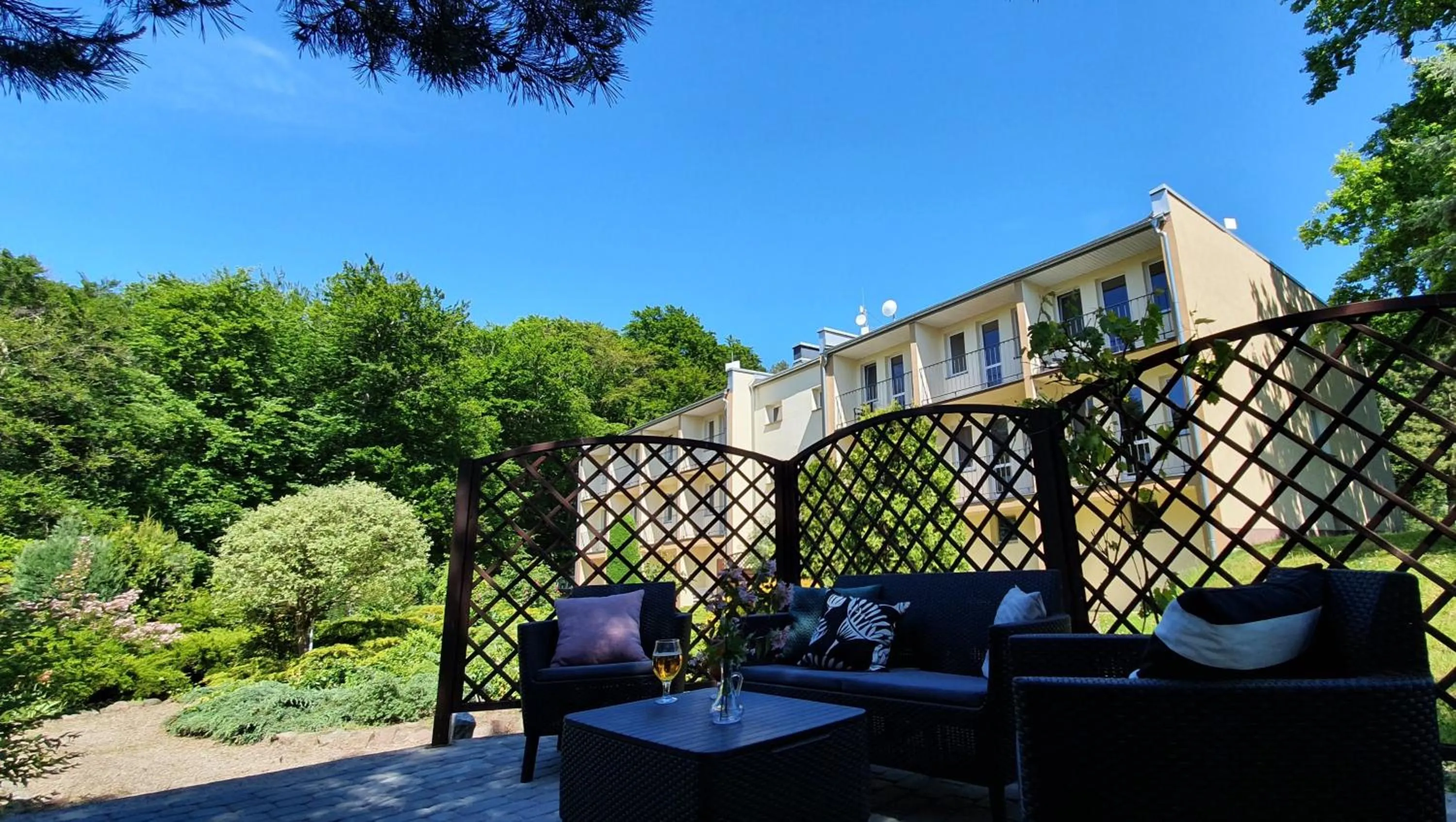 Patio in Dom Na Bukowym Wzgórzu