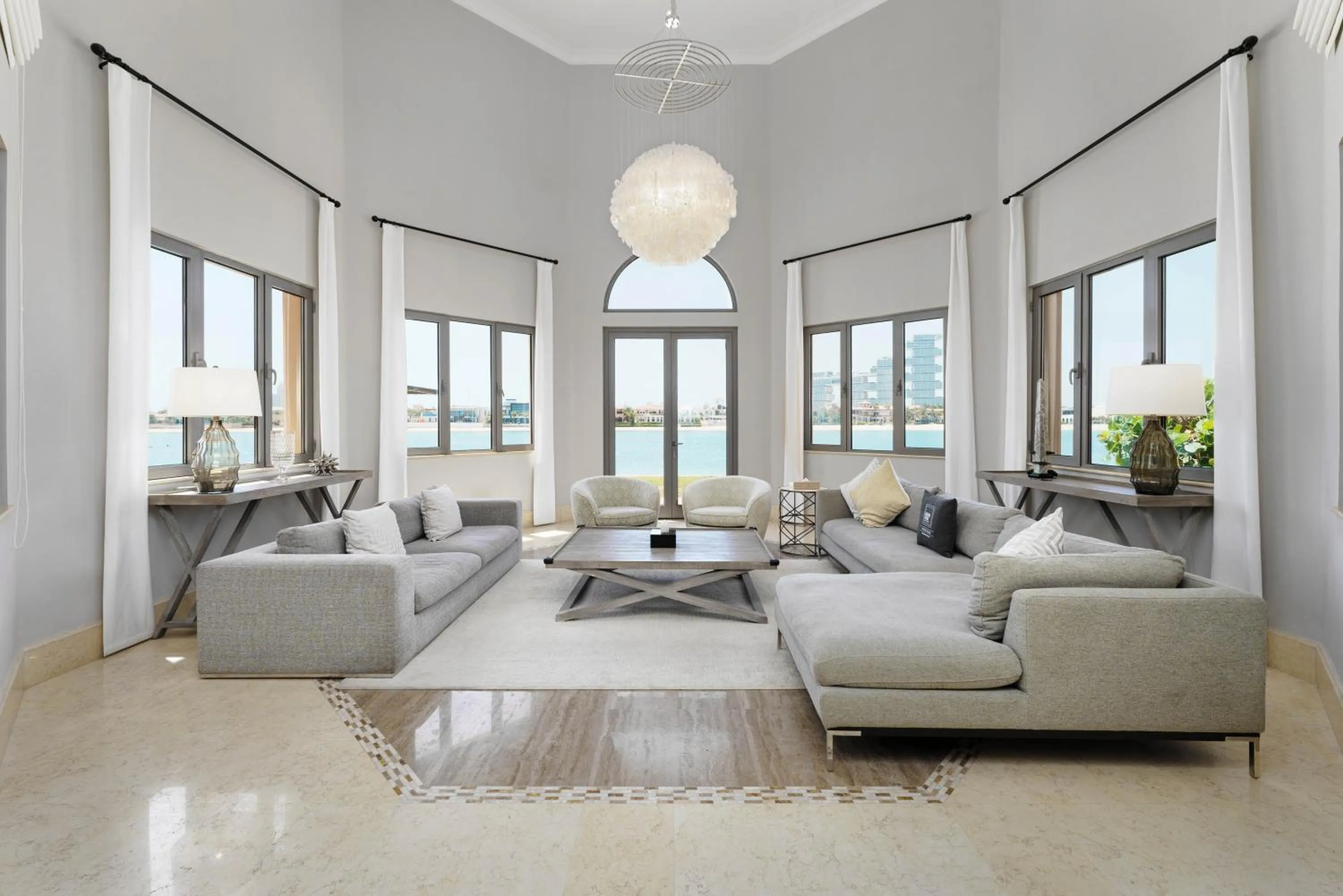 Living room in Maison Privee - Palm Jumeirah Beach Front XL Villa with Private Pool