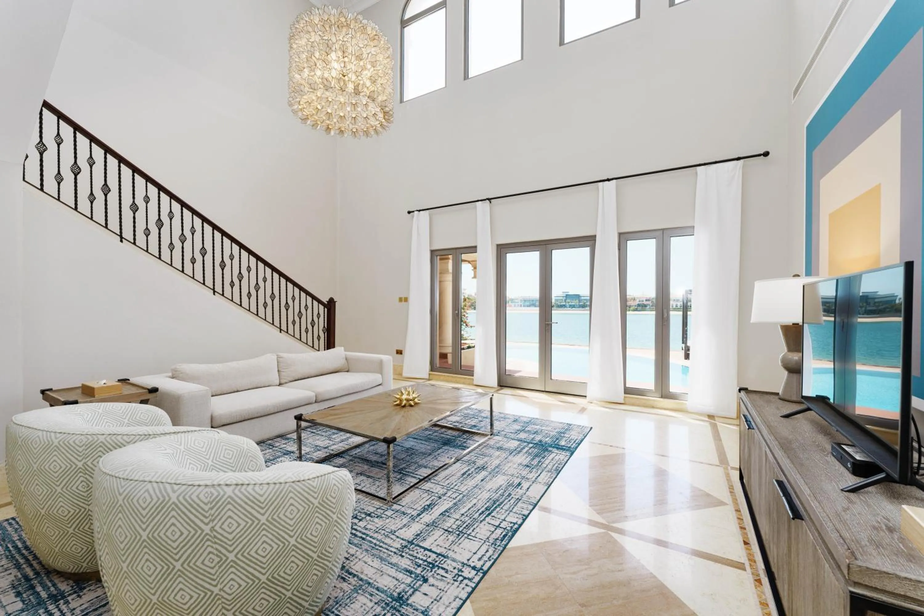 Living room in Maison Privee - Palm Jumeirah Beach Front XL Villa with Private Pool
