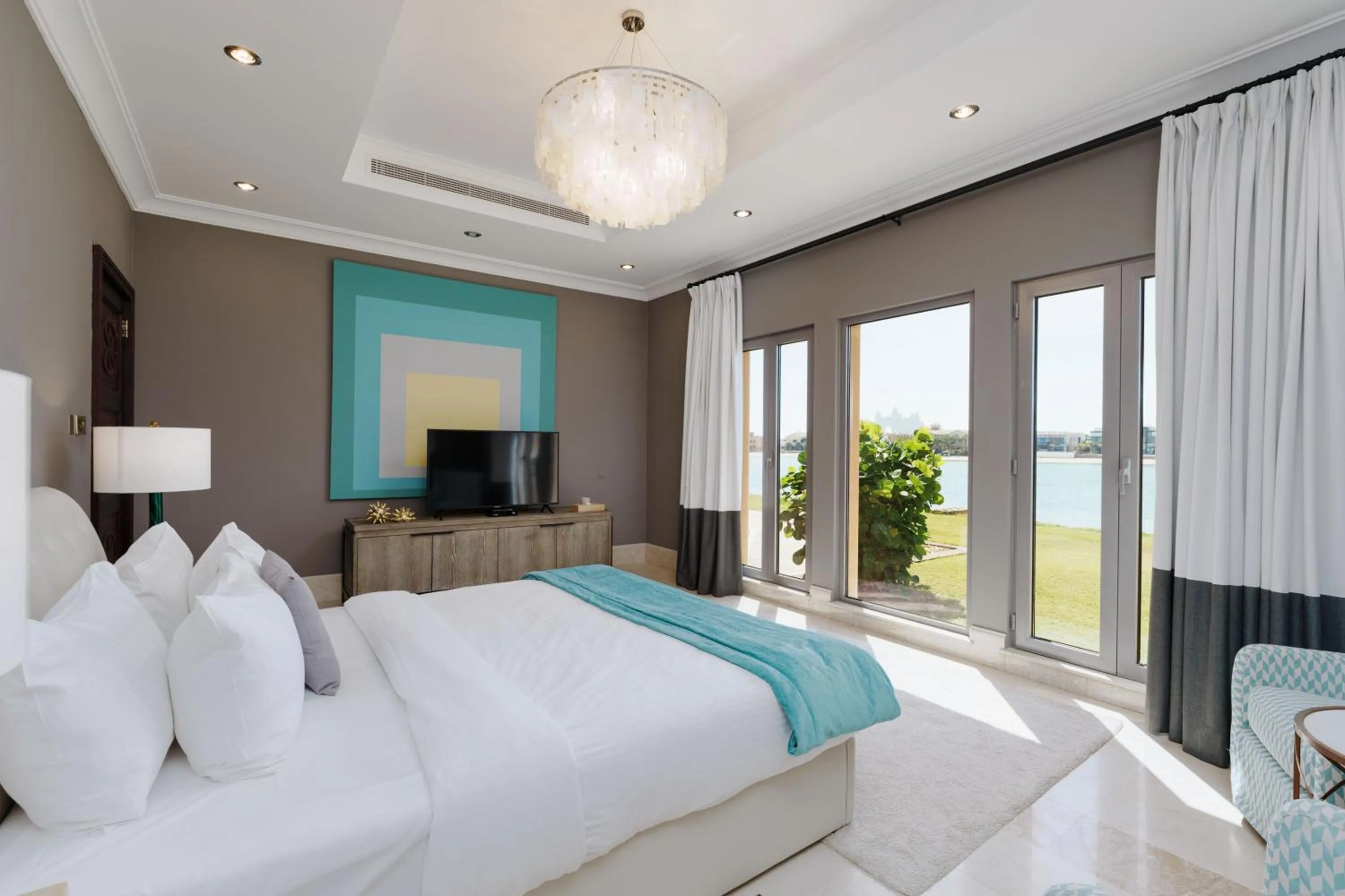 Bed in Maison Privee - Palm Jumeirah Beach Front XL Villa with Private Pool