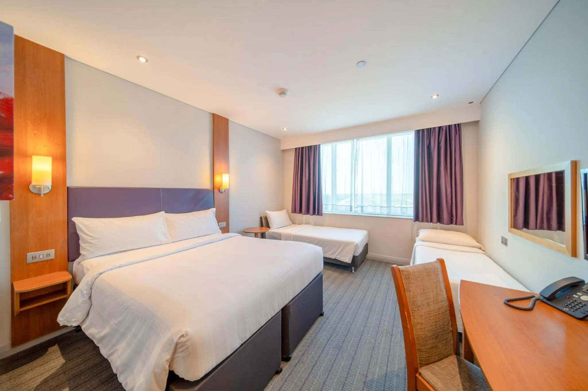 Bed in Premier Inn Abu Dhabi Airport Business Park