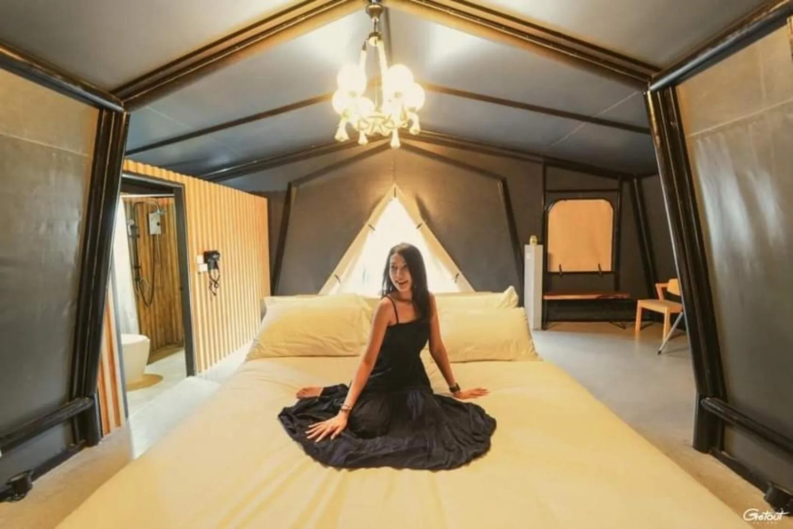 Bed in The X10 private pool villa khaoyai SHA Certified เขาใหญ่