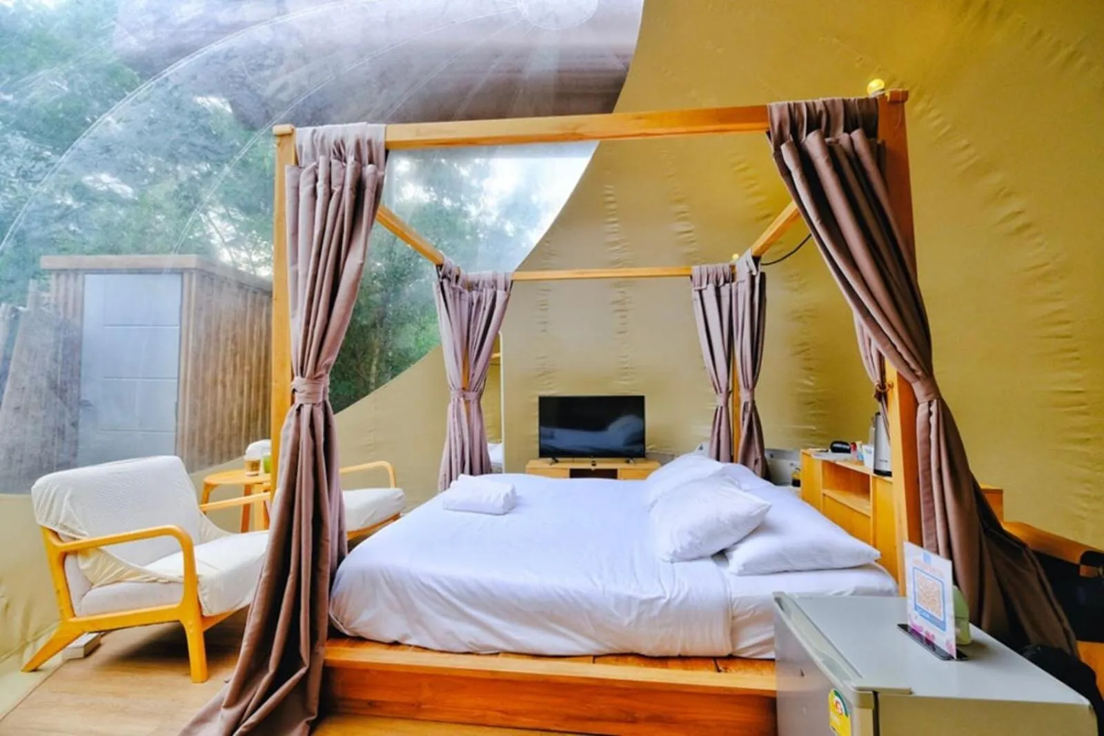 Bed in The X10 private pool villa khaoyai SHA Certified เขาใหญ่