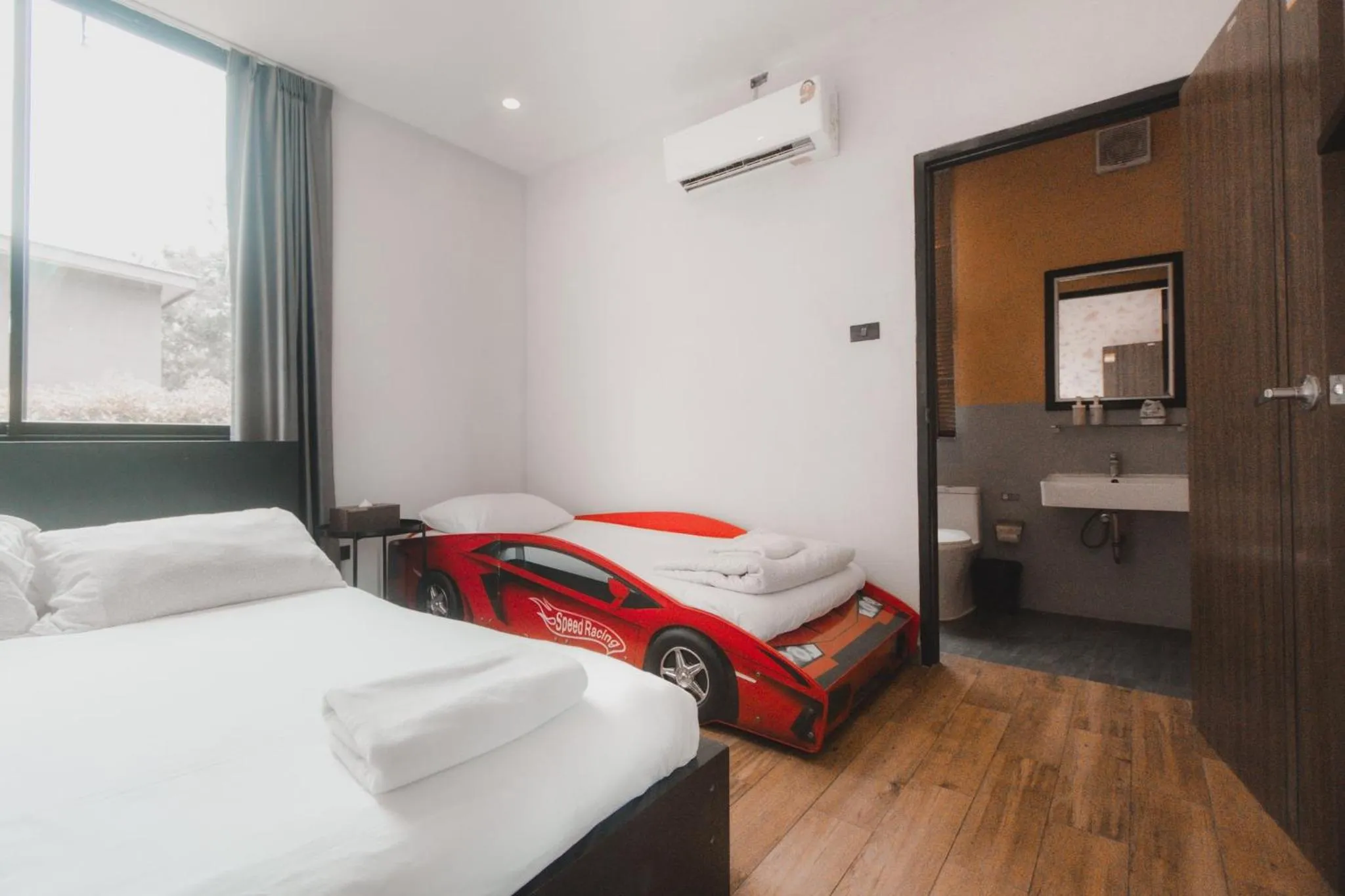 Bed in The X10 private pool villa khaoyai SHA Certified เขาใหญ่