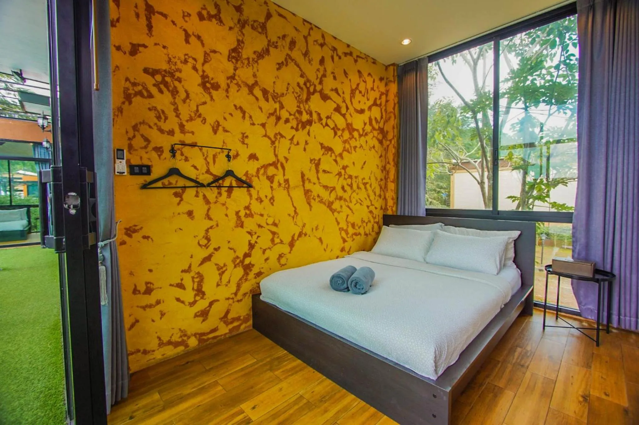 Bed in The X10 private pool villa khaoyai SHA Certified เขาใหญ่