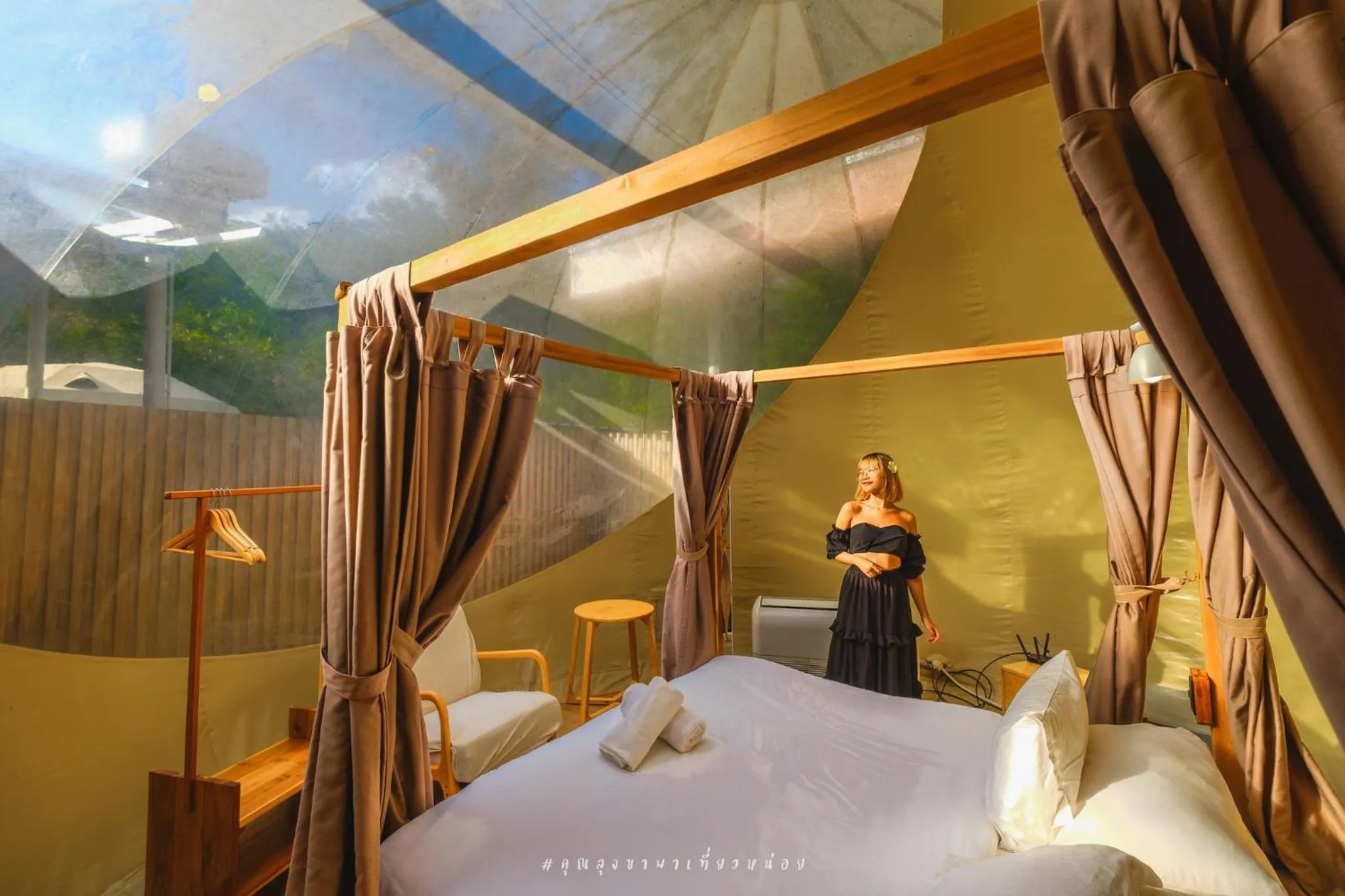 Bed in The X10 private pool villa khaoyai SHA Certified เขาใหญ่