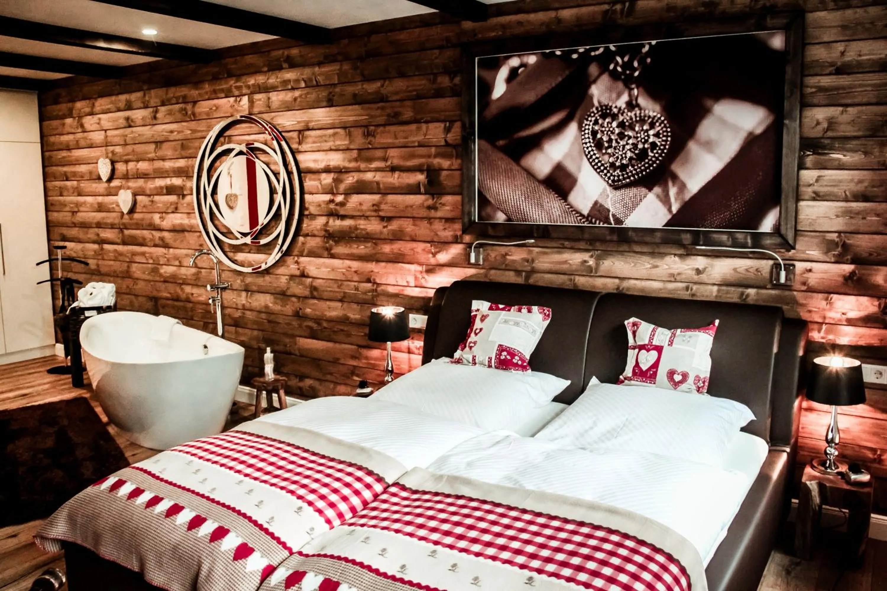 Bed in Hotel Röhrsdorfer Hof