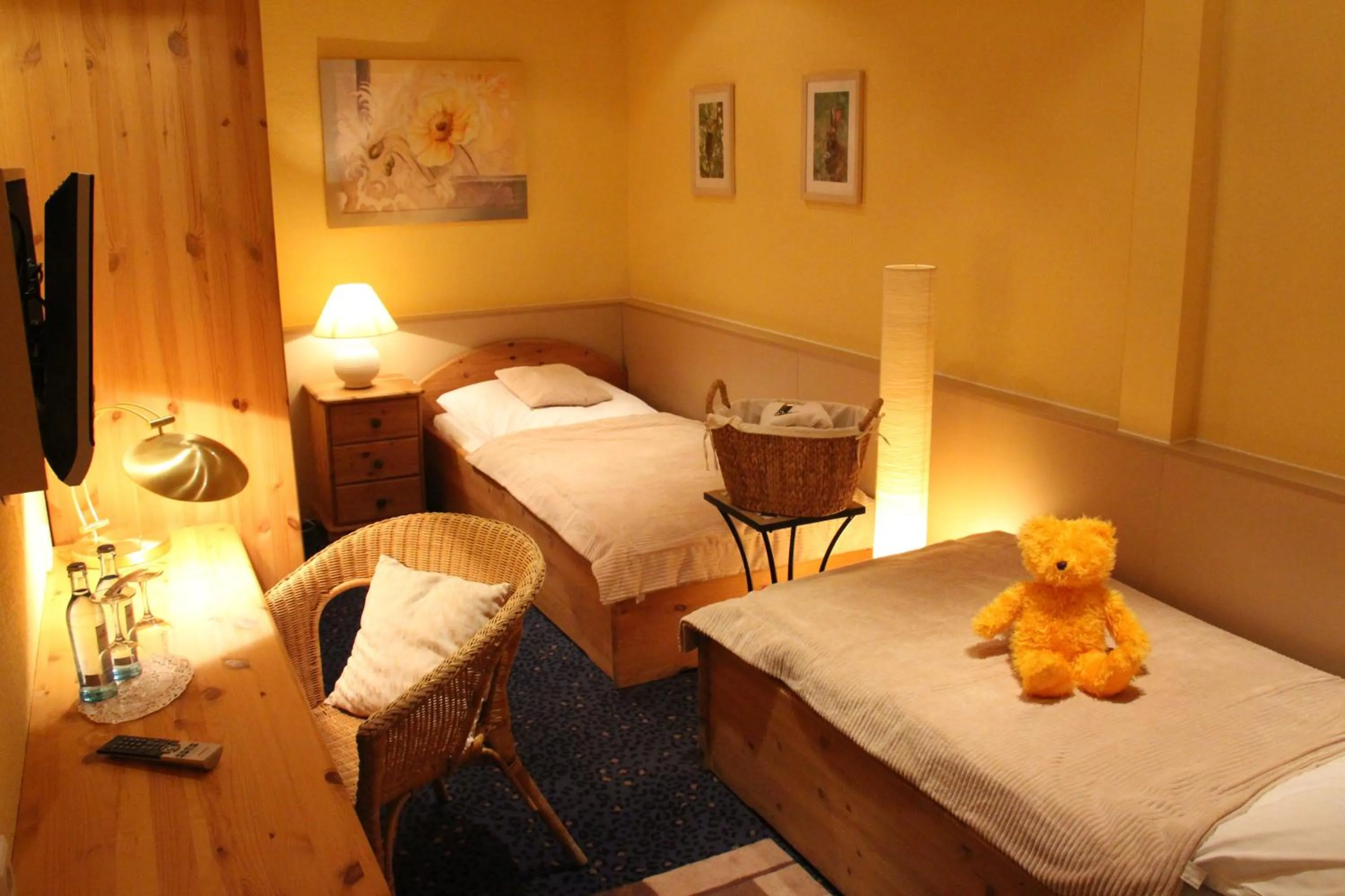 Bed in Hotel Röhrsdorfer Hof