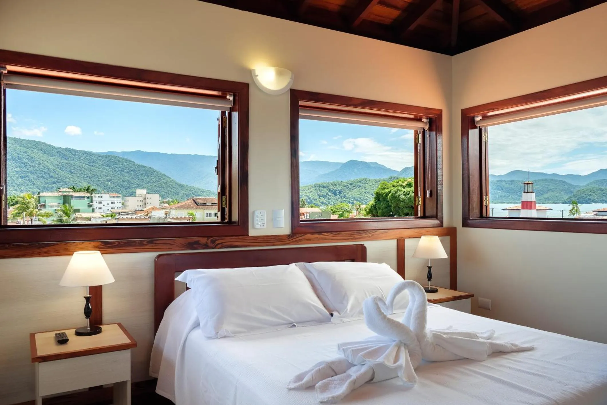 Landmark view, Bed in Pousada Don Diego