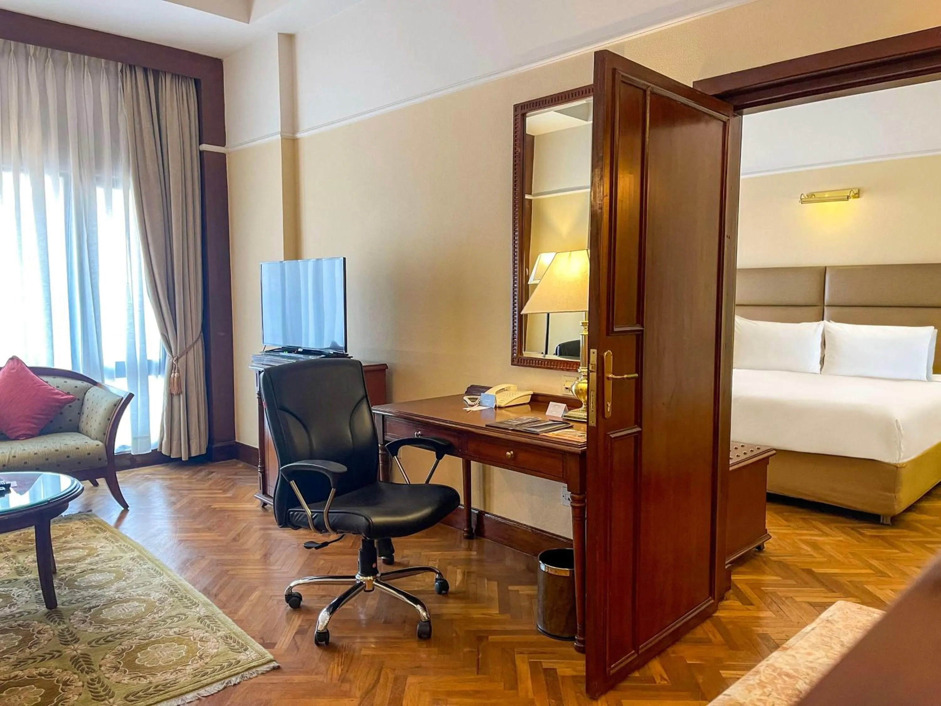 Living room, Bed in Radisson Hotel Kathmandu