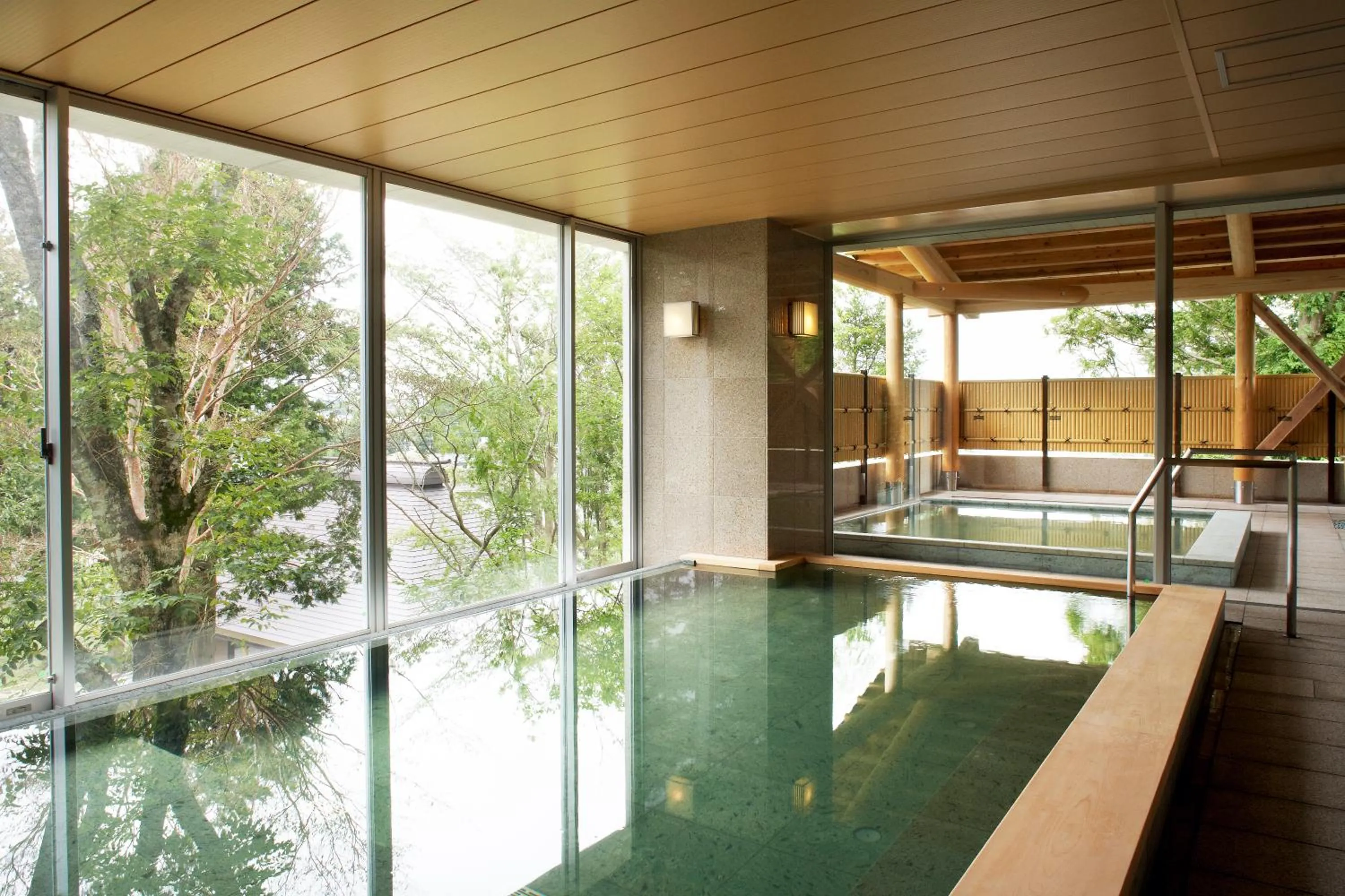 Hot Spring Bath in Mars Garden Wood Gotenba