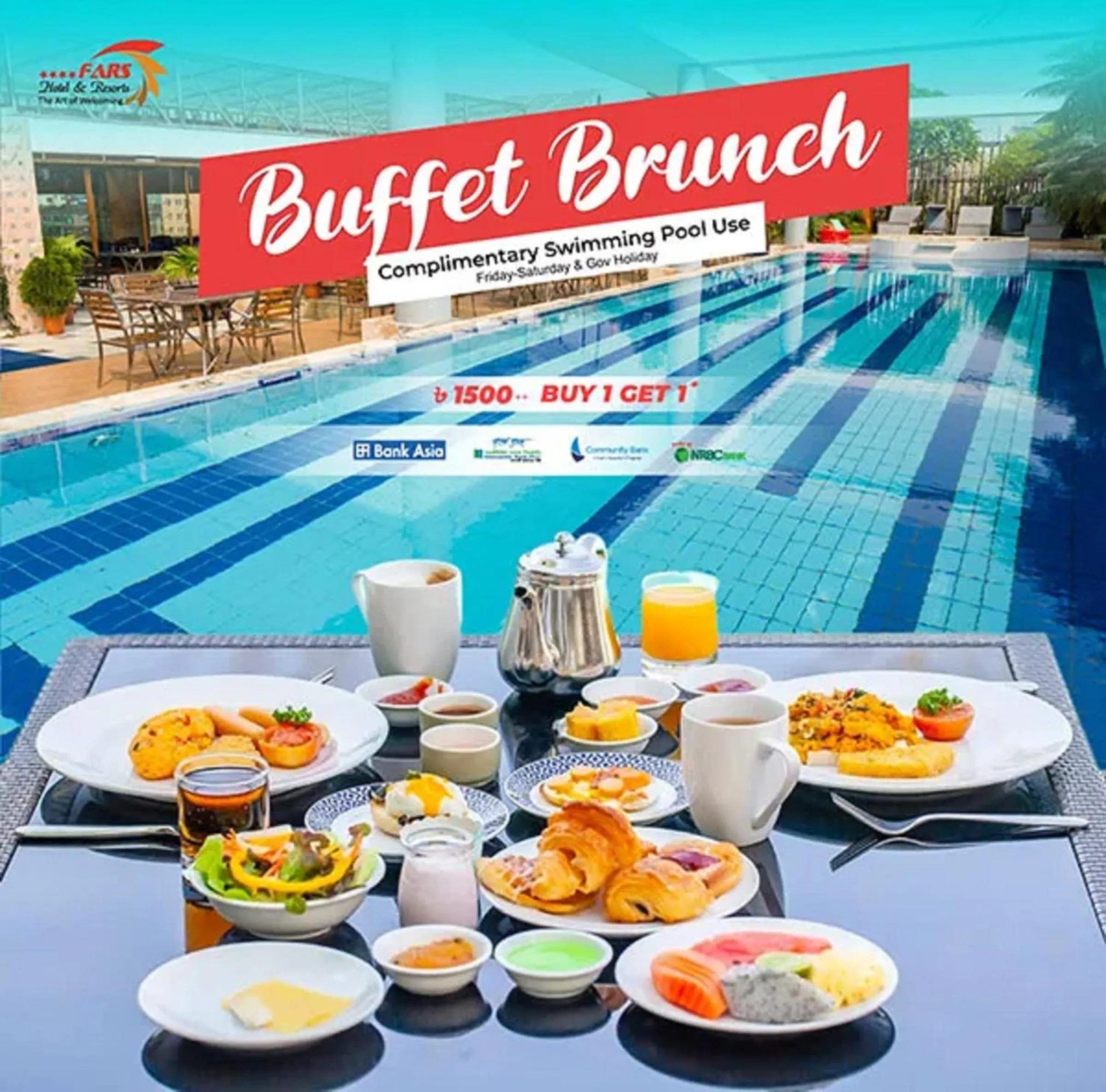 Breakfast in FARS Hotel & Resorts - BAR-Buffet-Pool-SPA