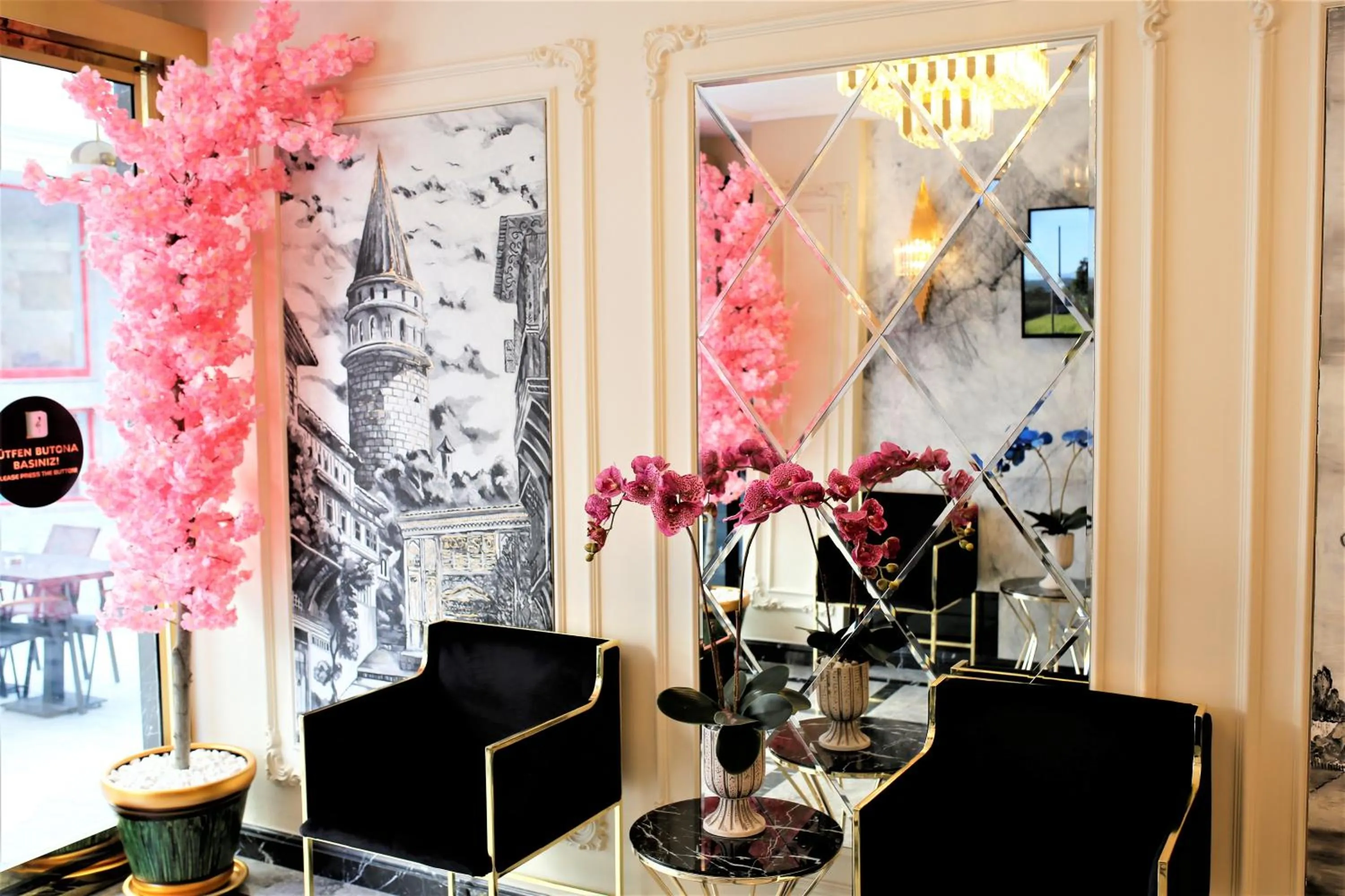 Seating area in OMMA HOTEL