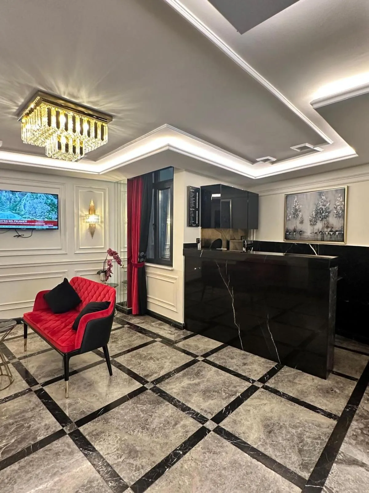 Seating area in OMMA HOTEL