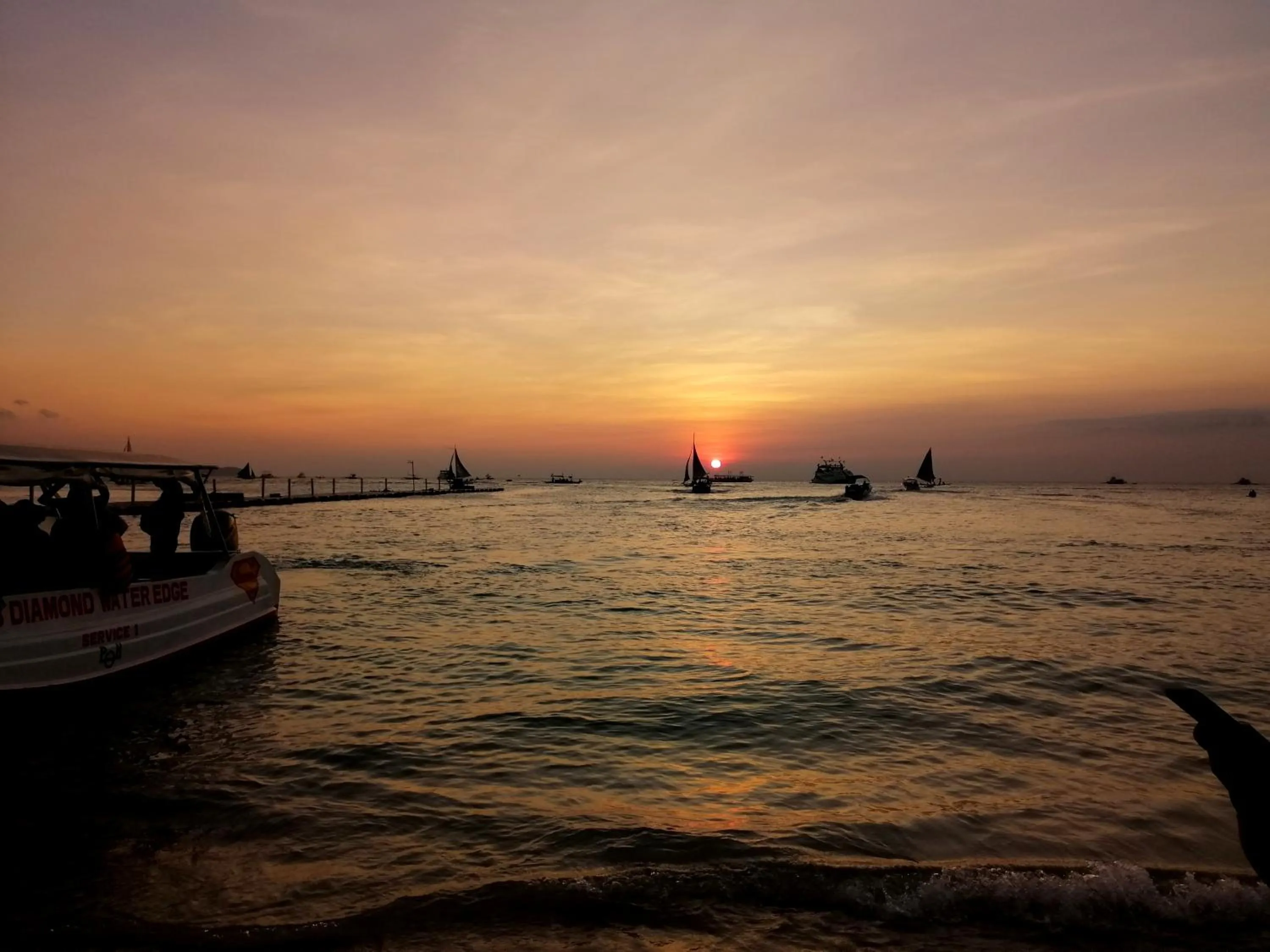 Sunset in Boracay Mandarin Island Hotel