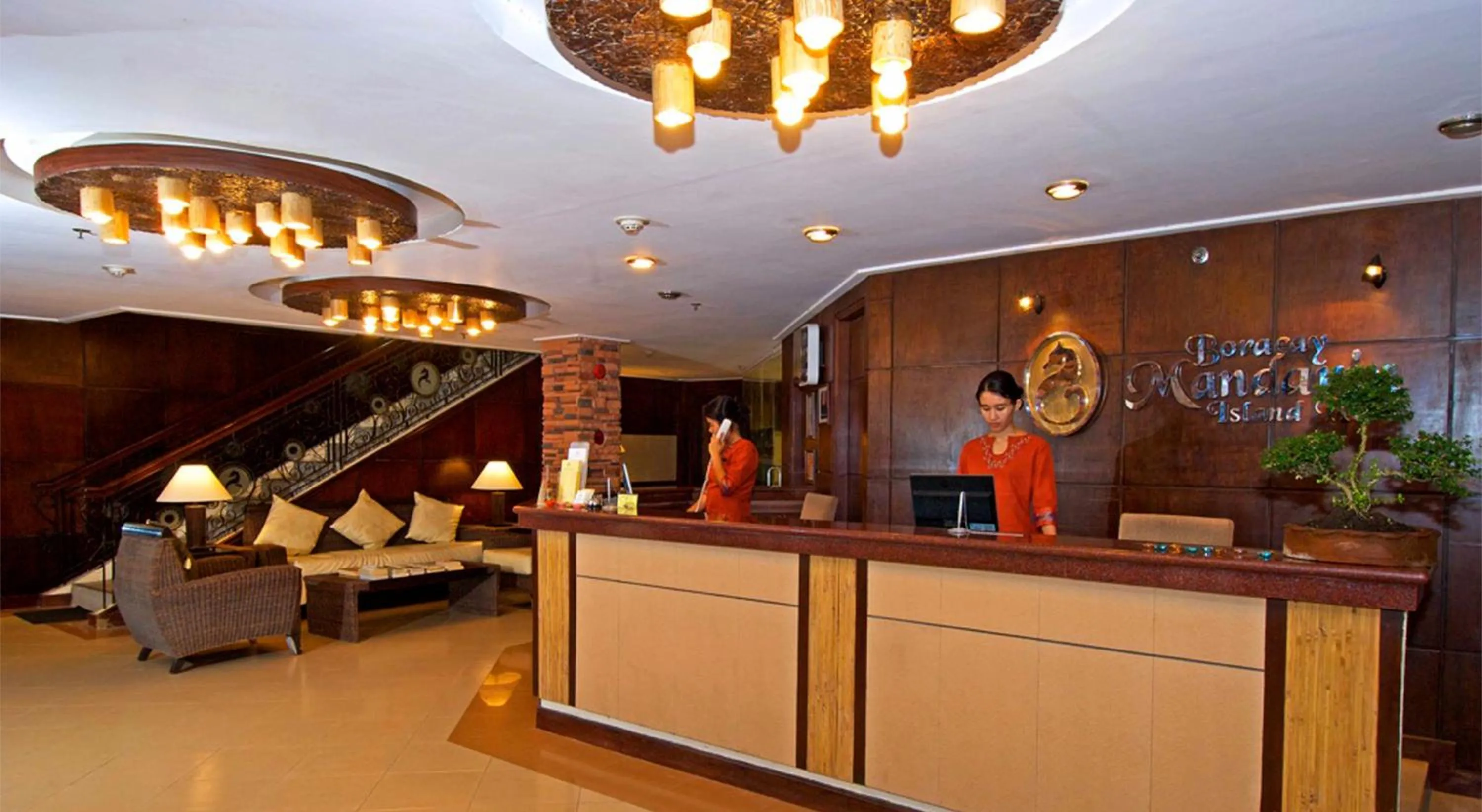 Lobby or reception in Boracay Mandarin Island Hotel