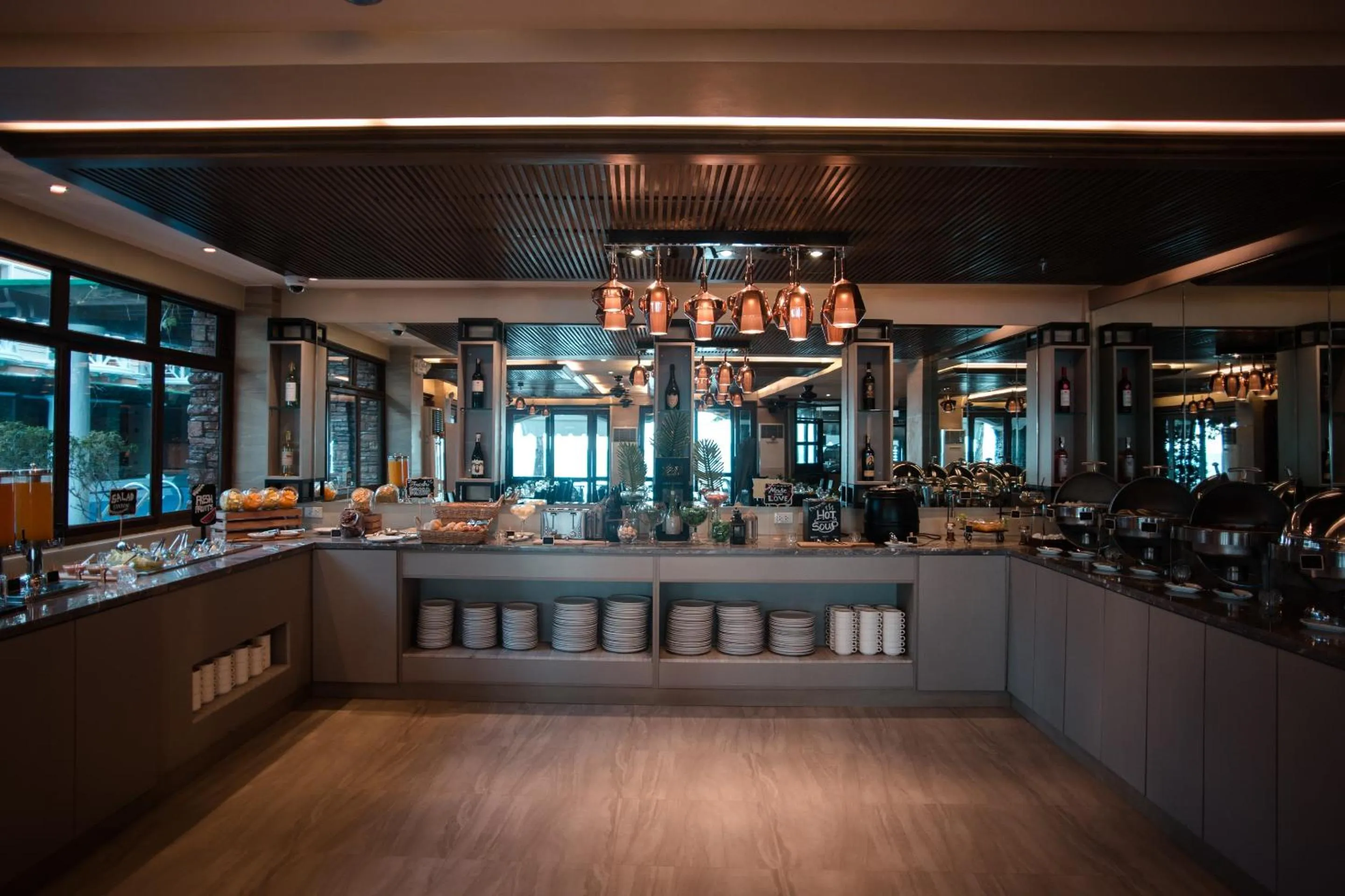 Buffet breakfast in Boracay Mandarin Island Hotel