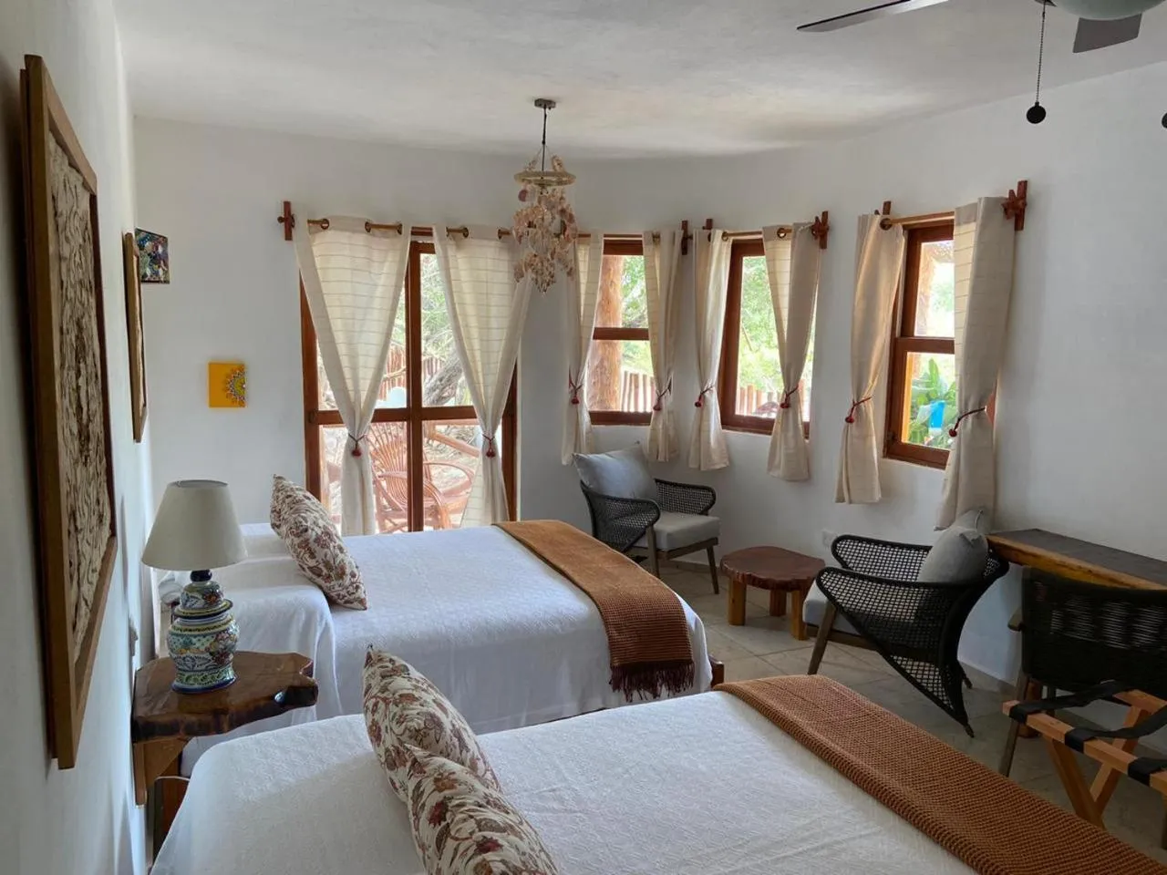 Bed in Casa Hridaya Hotel Boutique