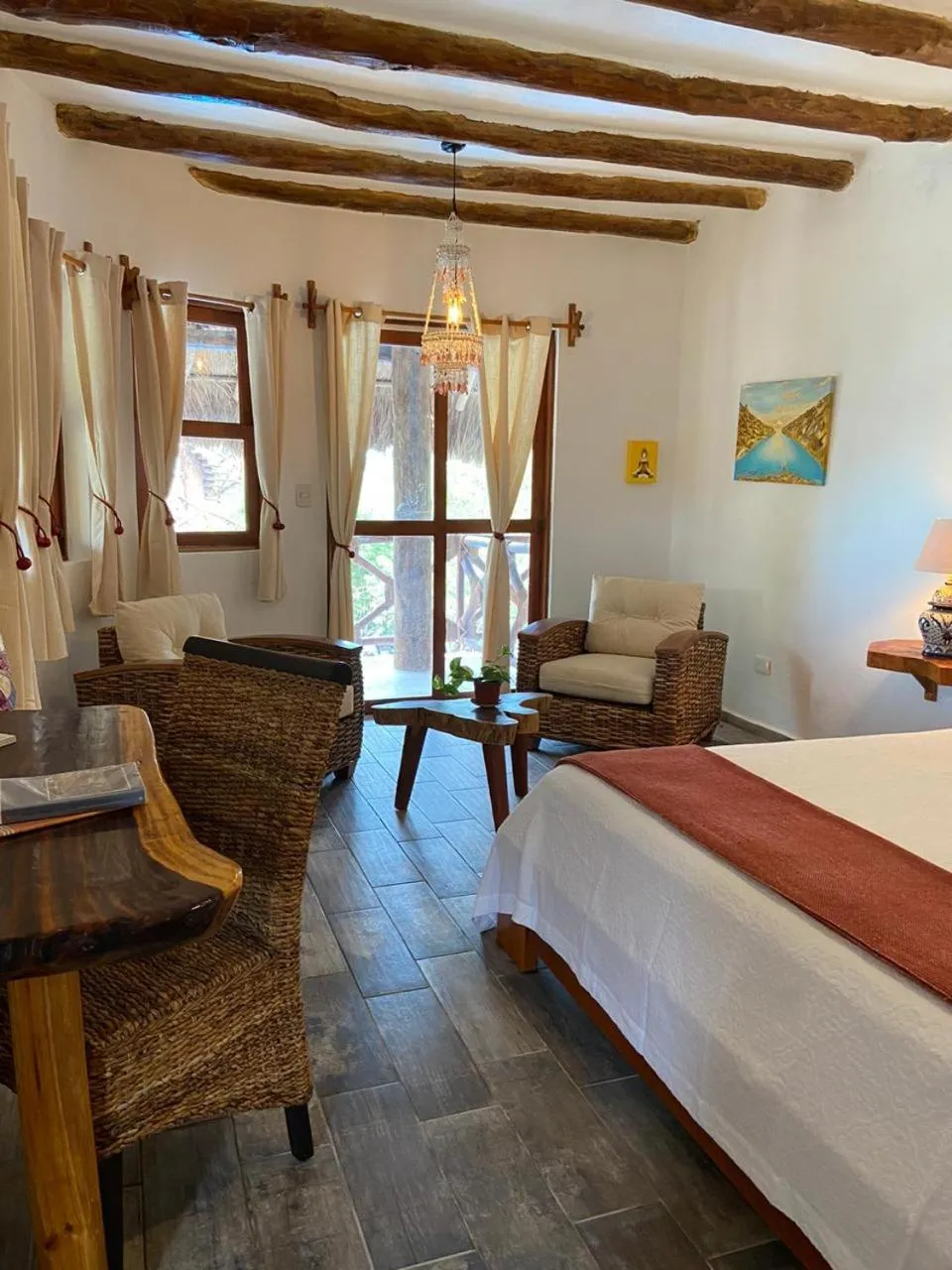 Bed in Casa Hridaya Hotel Boutique