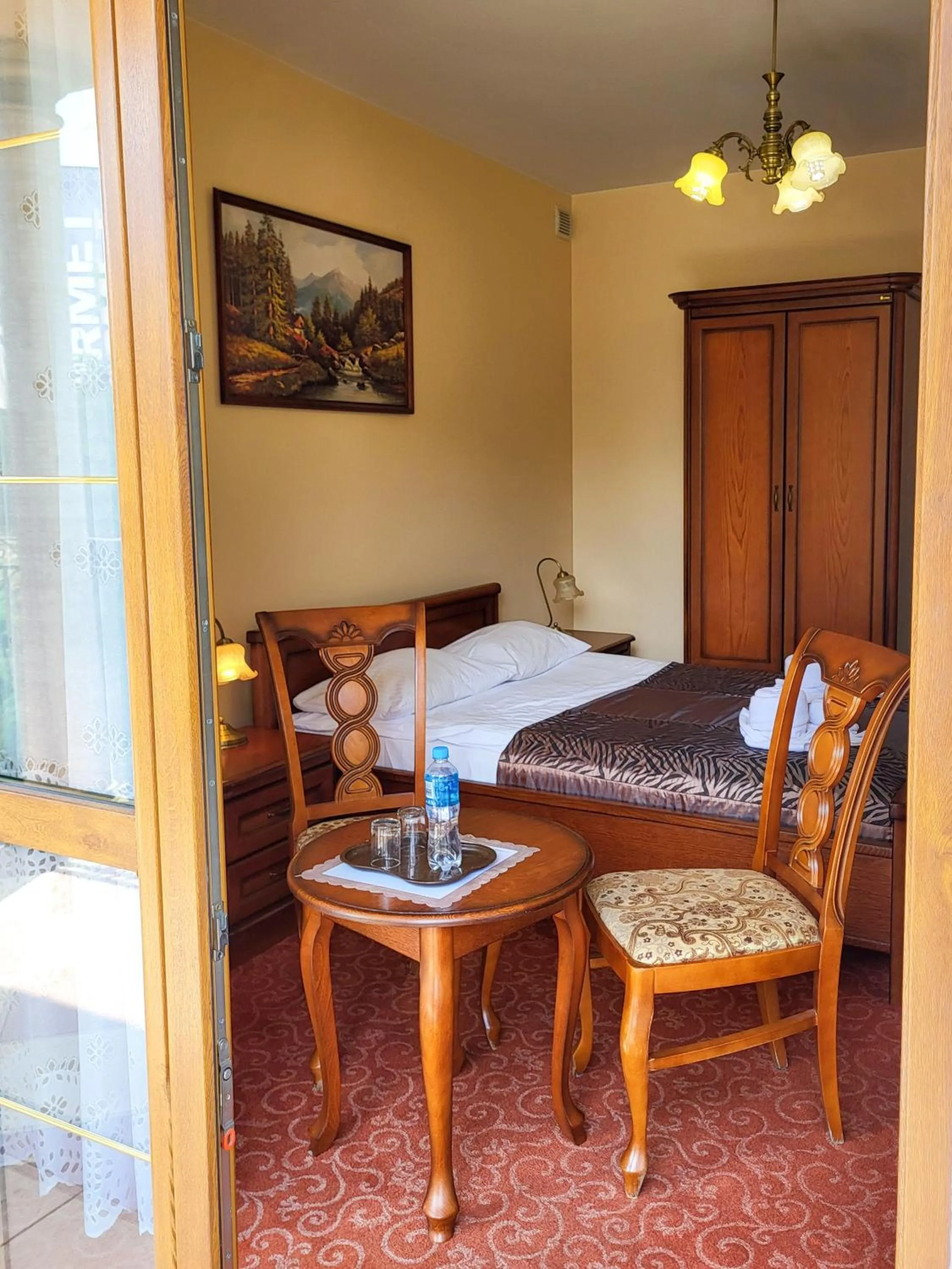 Bed in Hotel Hesperus