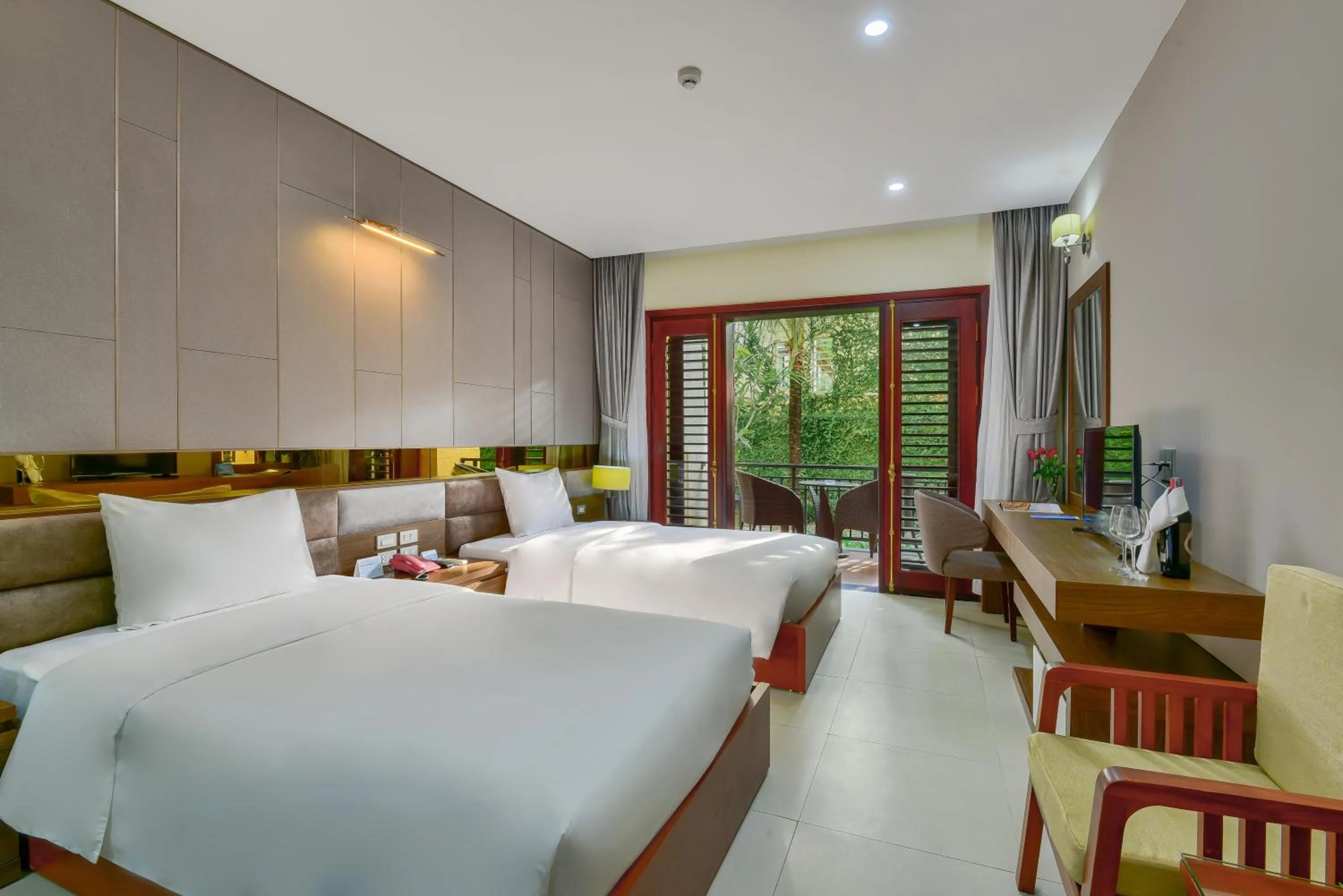 Photo of the whole room, Bed in MANLI Resort Quảng Bình