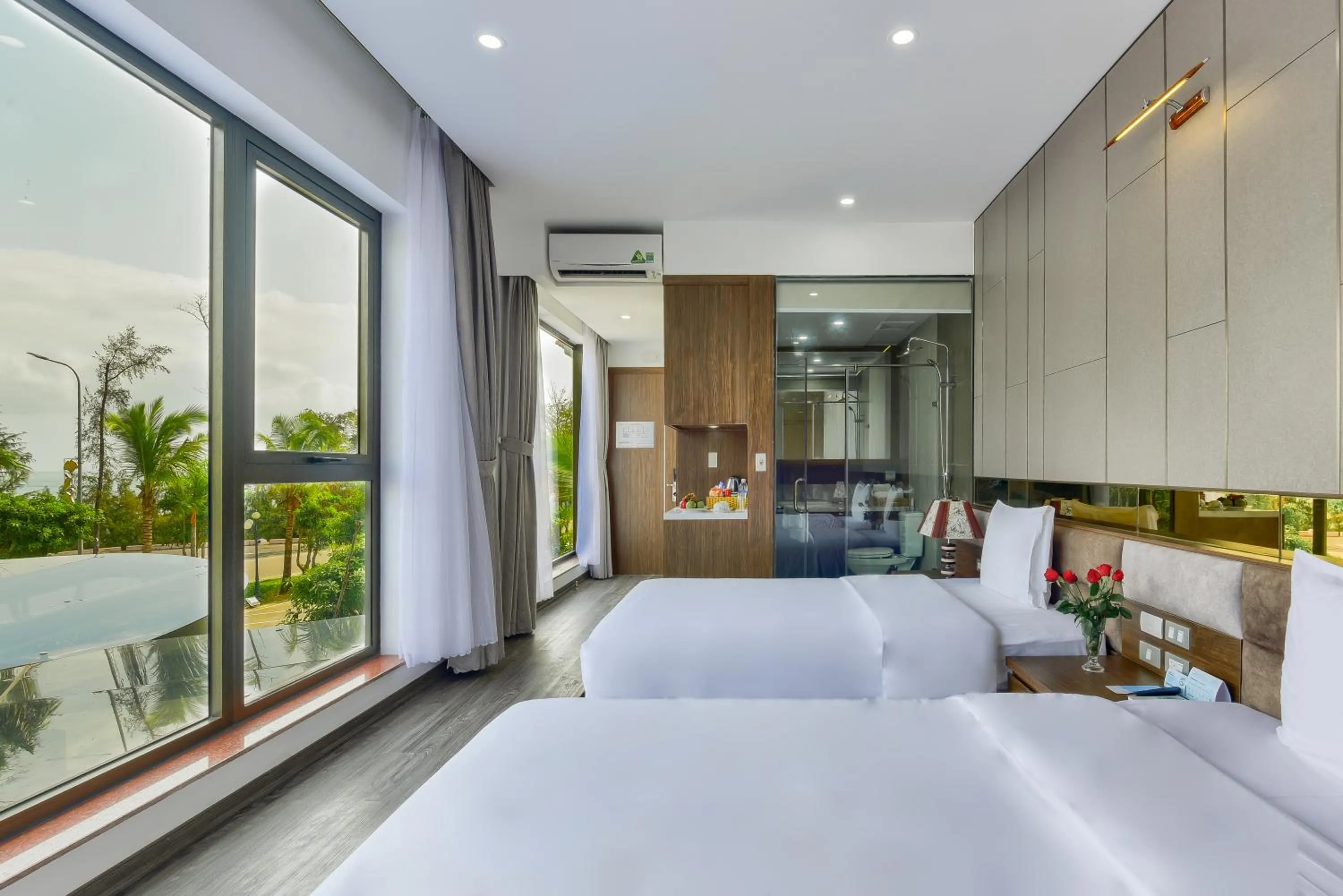 Photo of the whole room, Bed in MANLI Resort Quảng Bình