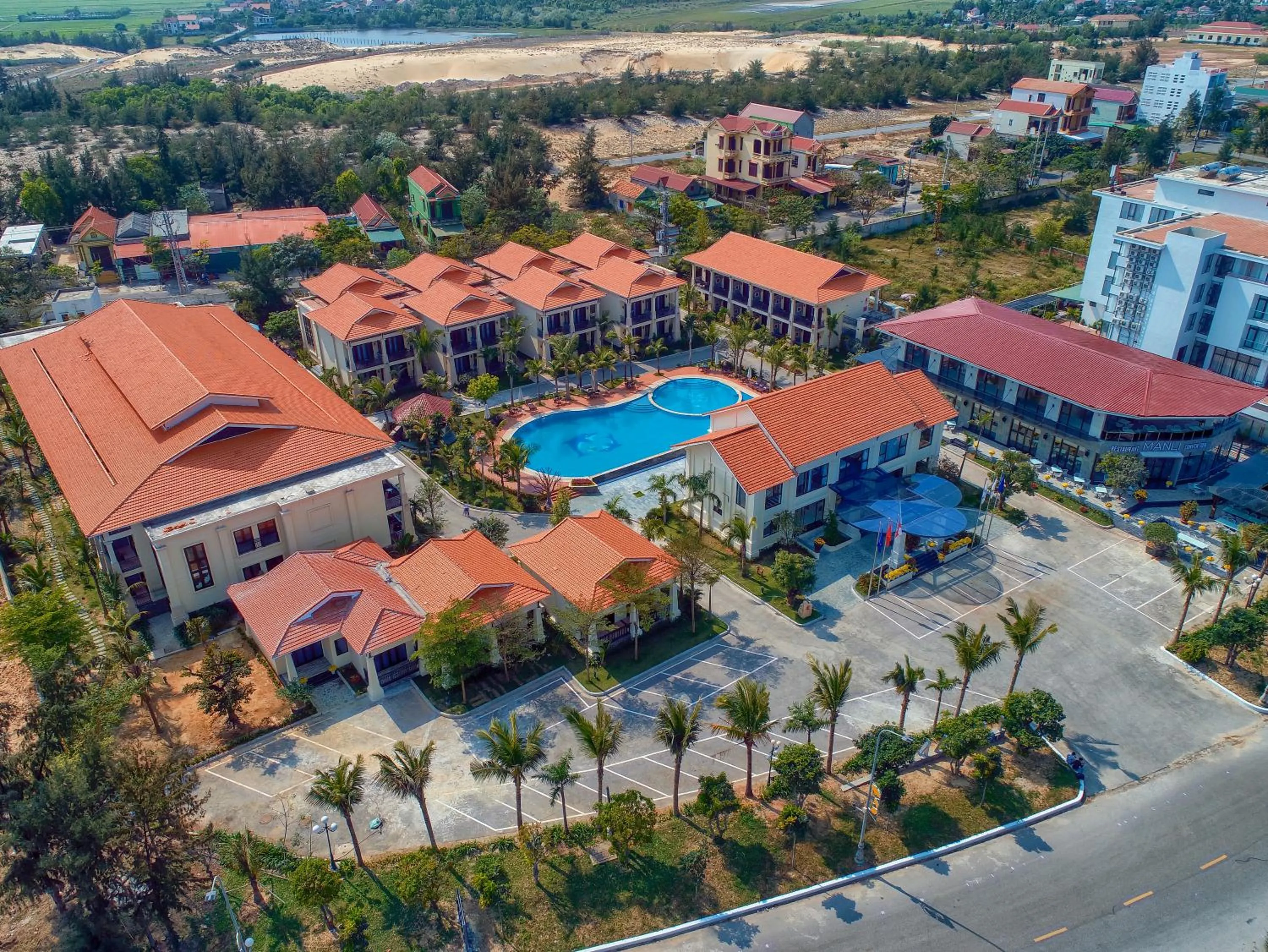 Bird's eye view in MANLI Resort Quảng Bình
