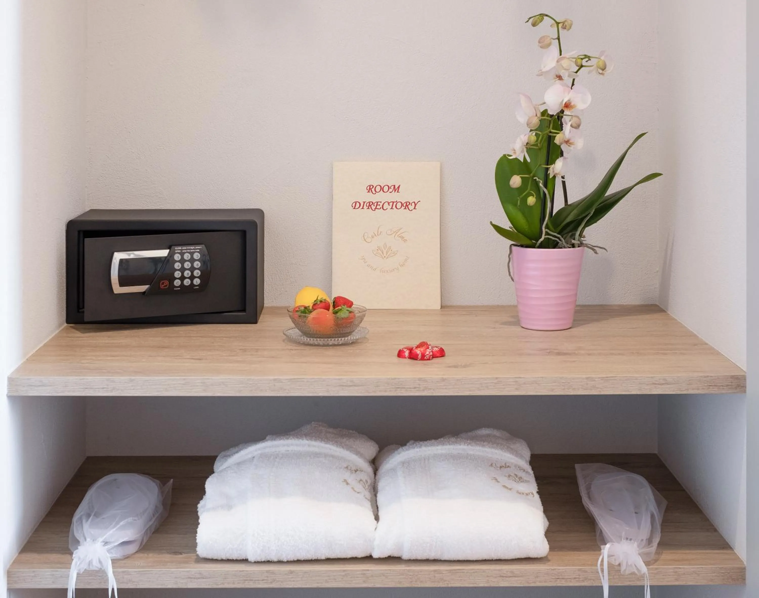 Bedroom in Corte Alma Spa and Luxury Home