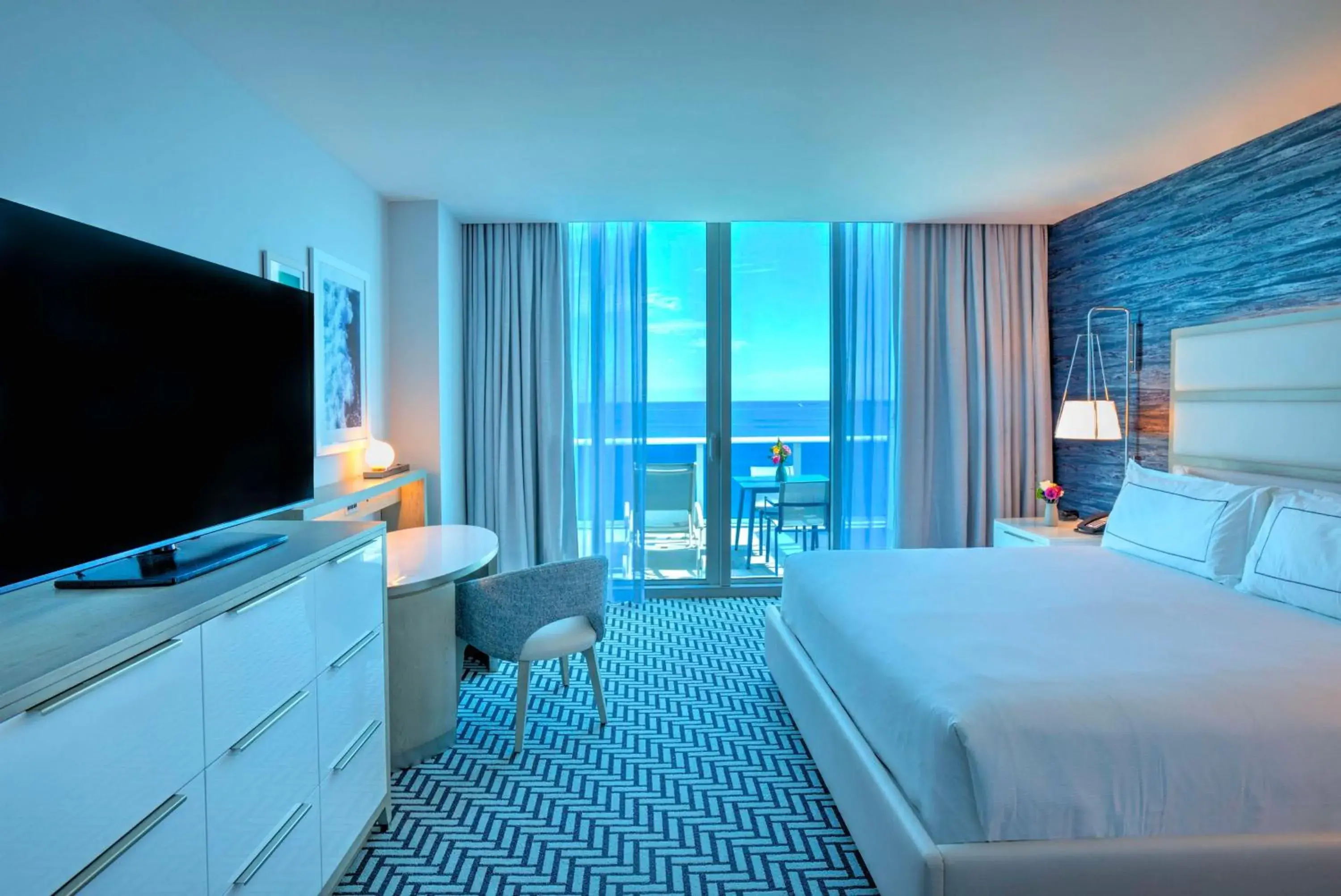 Premium King Room with Balcony and Oceanfront in Hotel Maren Fort Lauderdale Beach, Curio Collection By Hilton Premium King Room with Balcony and Oceanfront in Hotel Maren Fort Lauderdale Beach, Curio Collection By Hilton