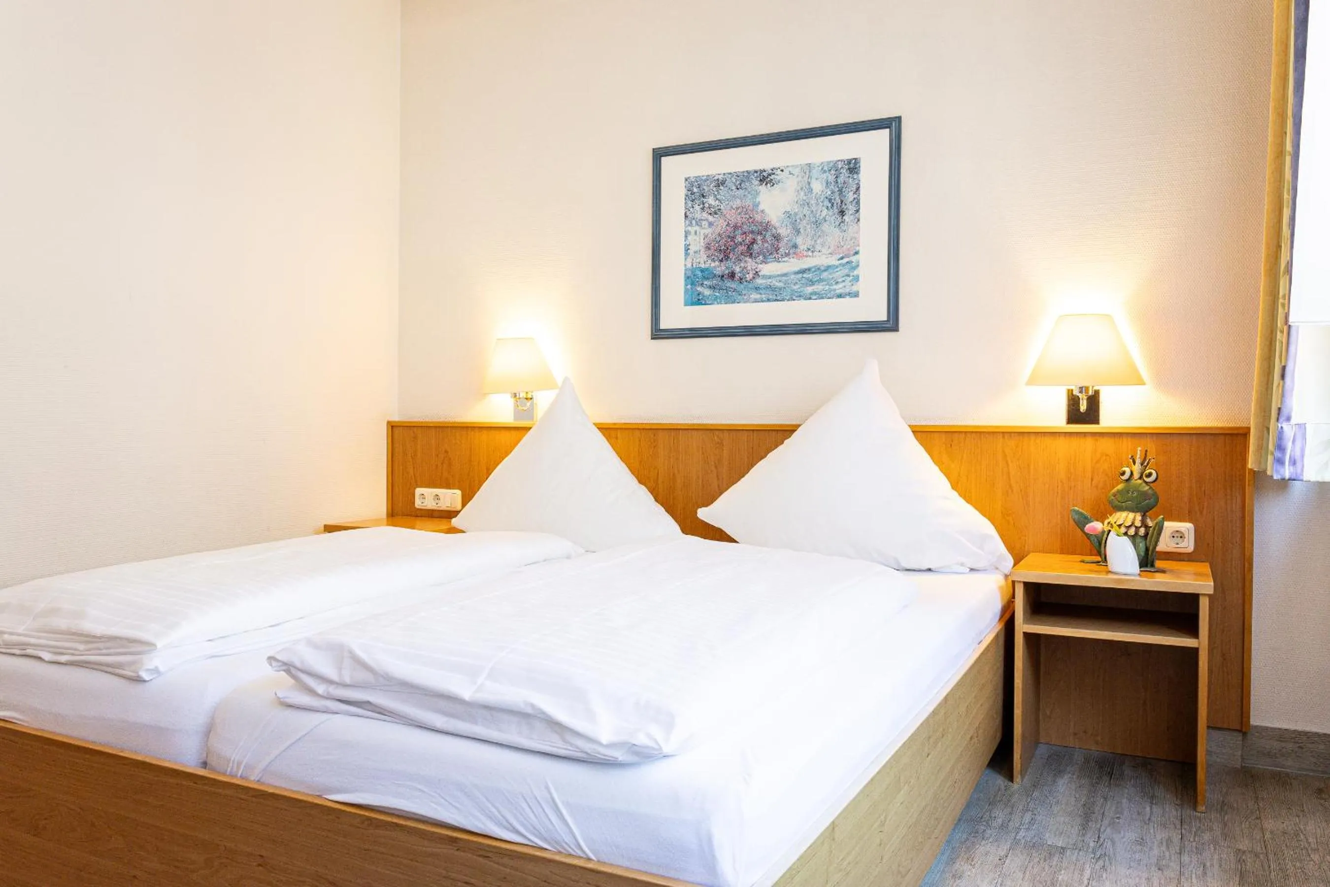 Bed in Hotel Aulmann