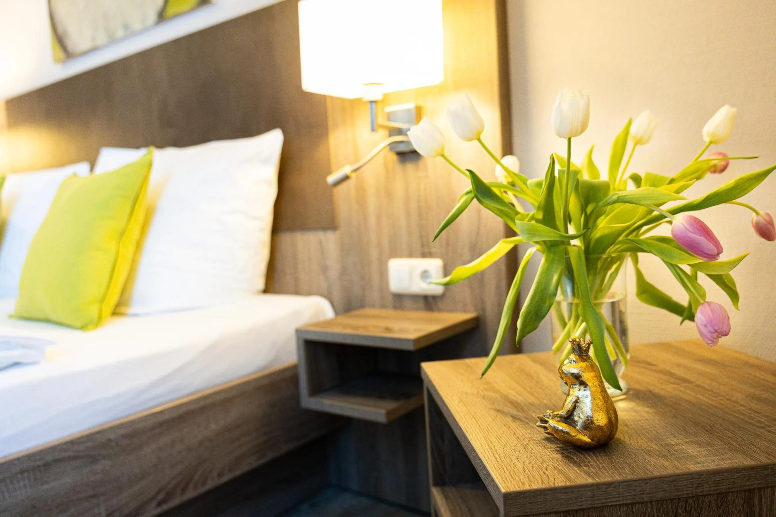 Bed in Hotel Aulmann