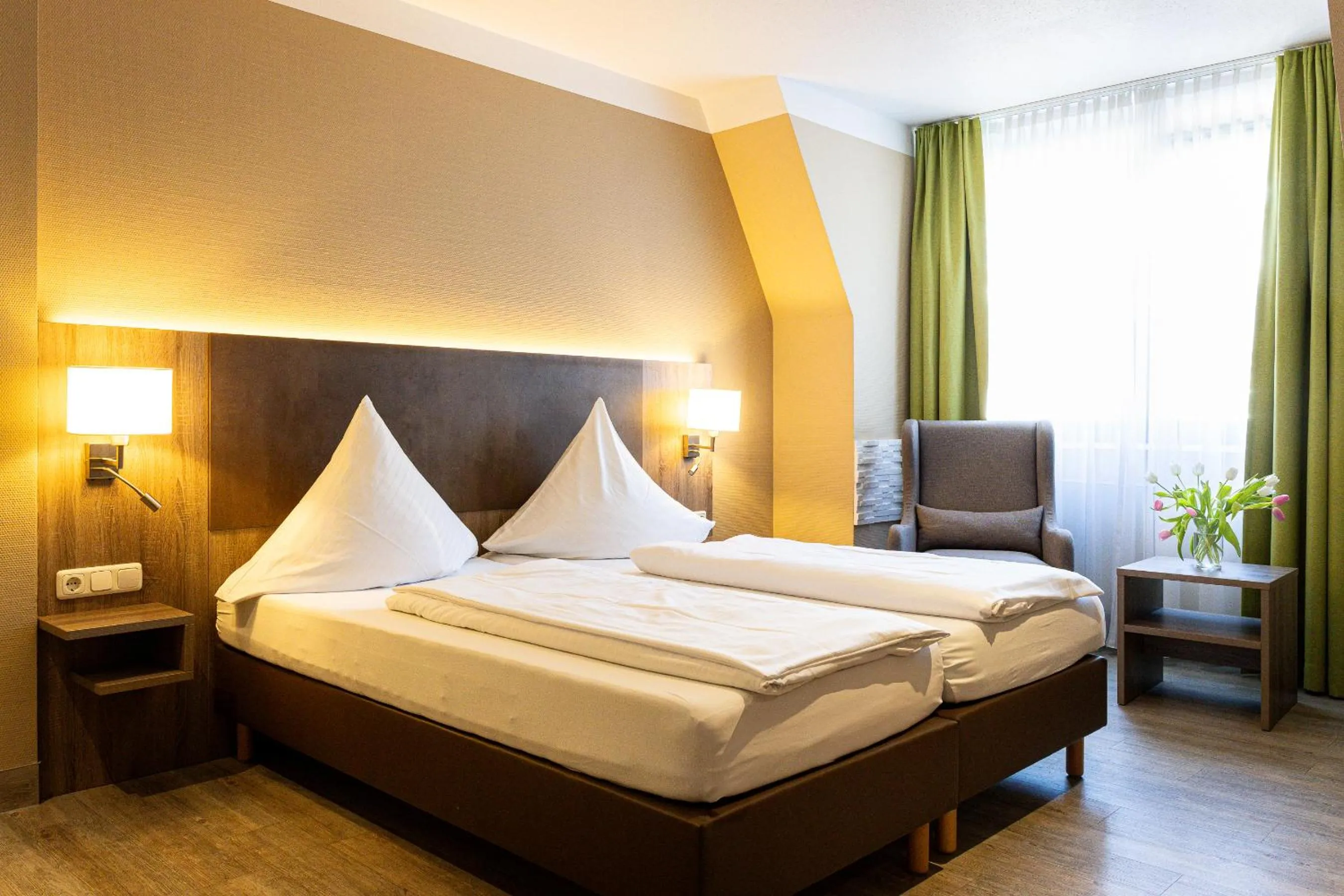 Bedroom, Bed in Hotel Aulmann