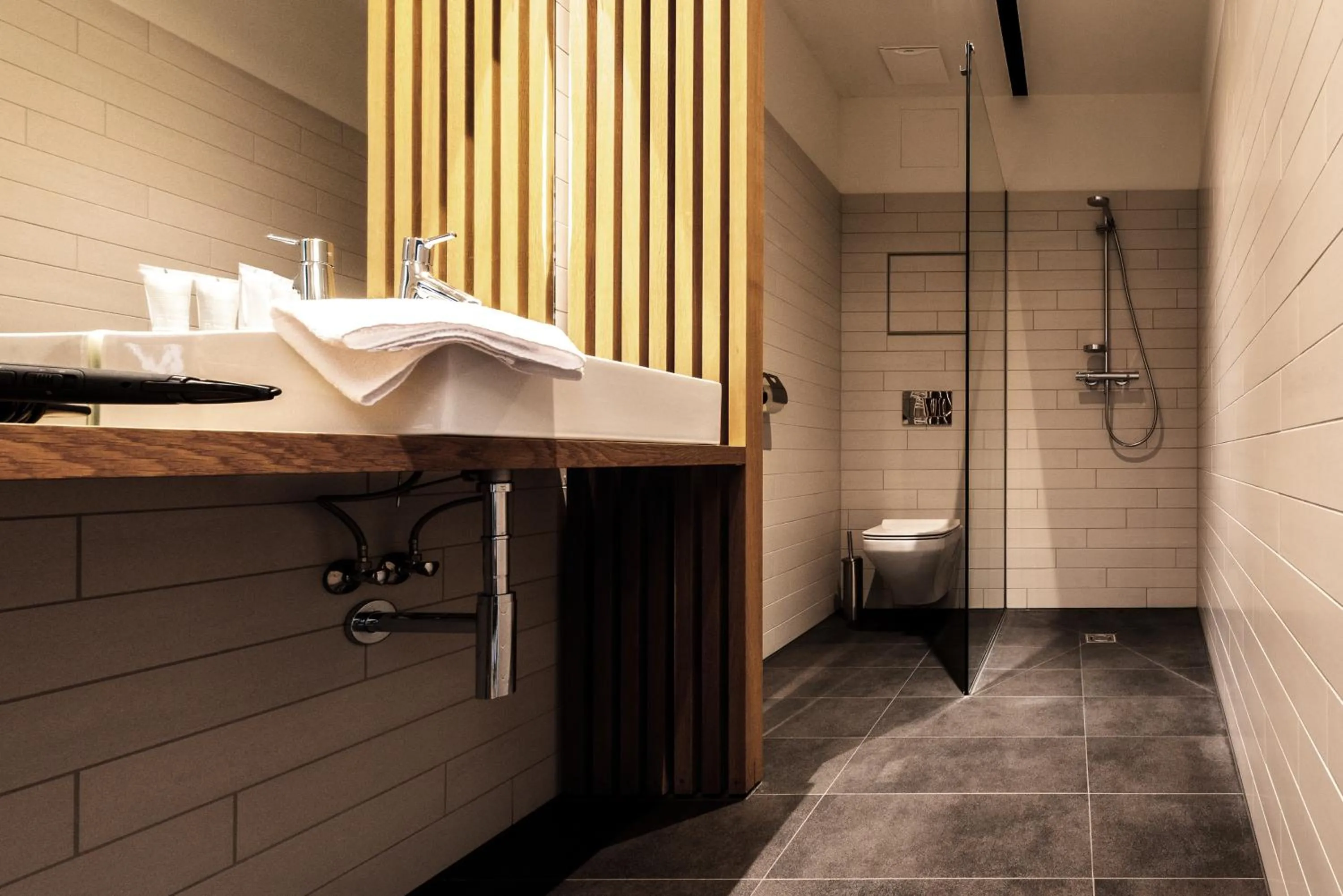 Shower in Blackhome Graz I contactless check-in