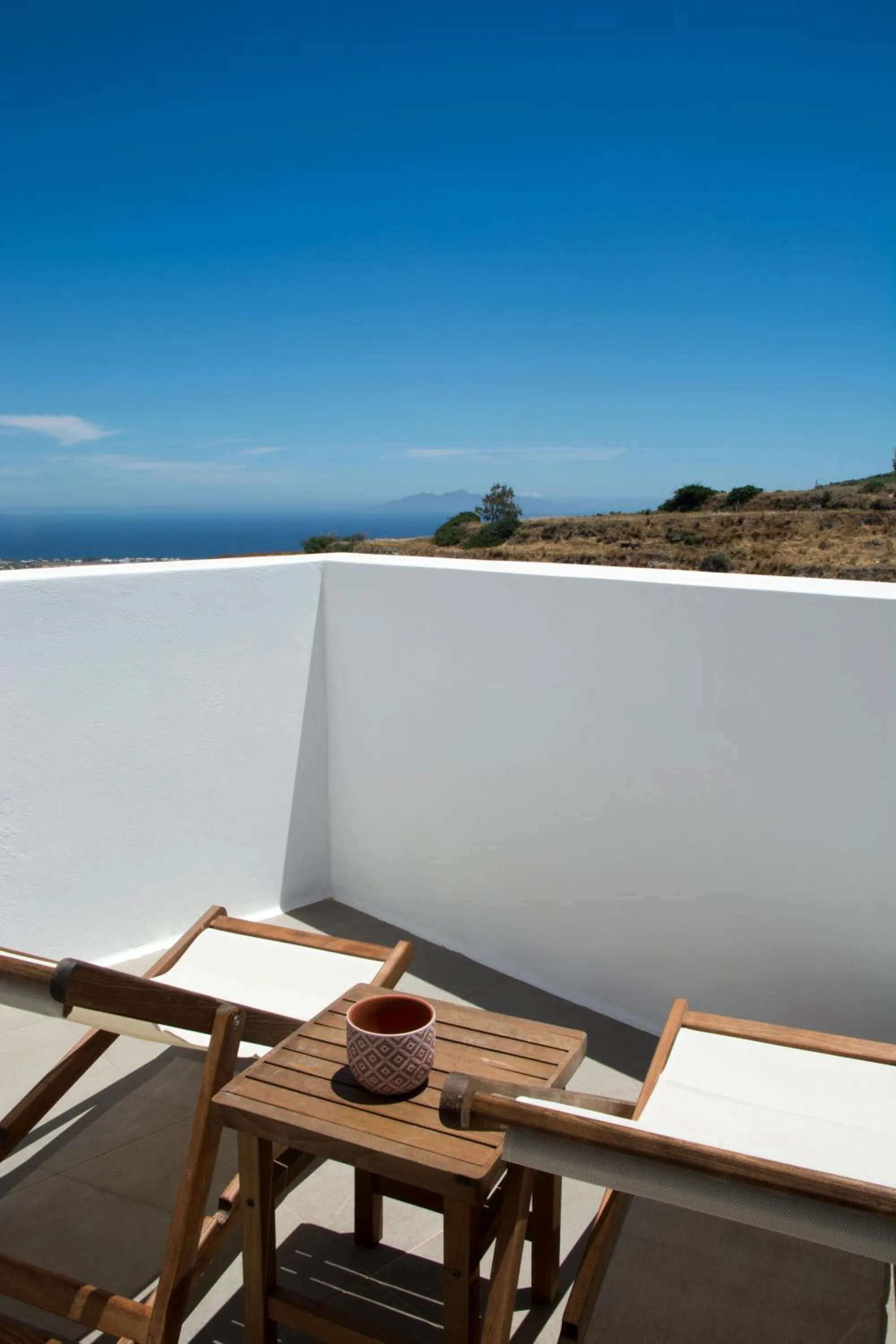 Balcony/Terrace in Amphitrite Suites Santorini