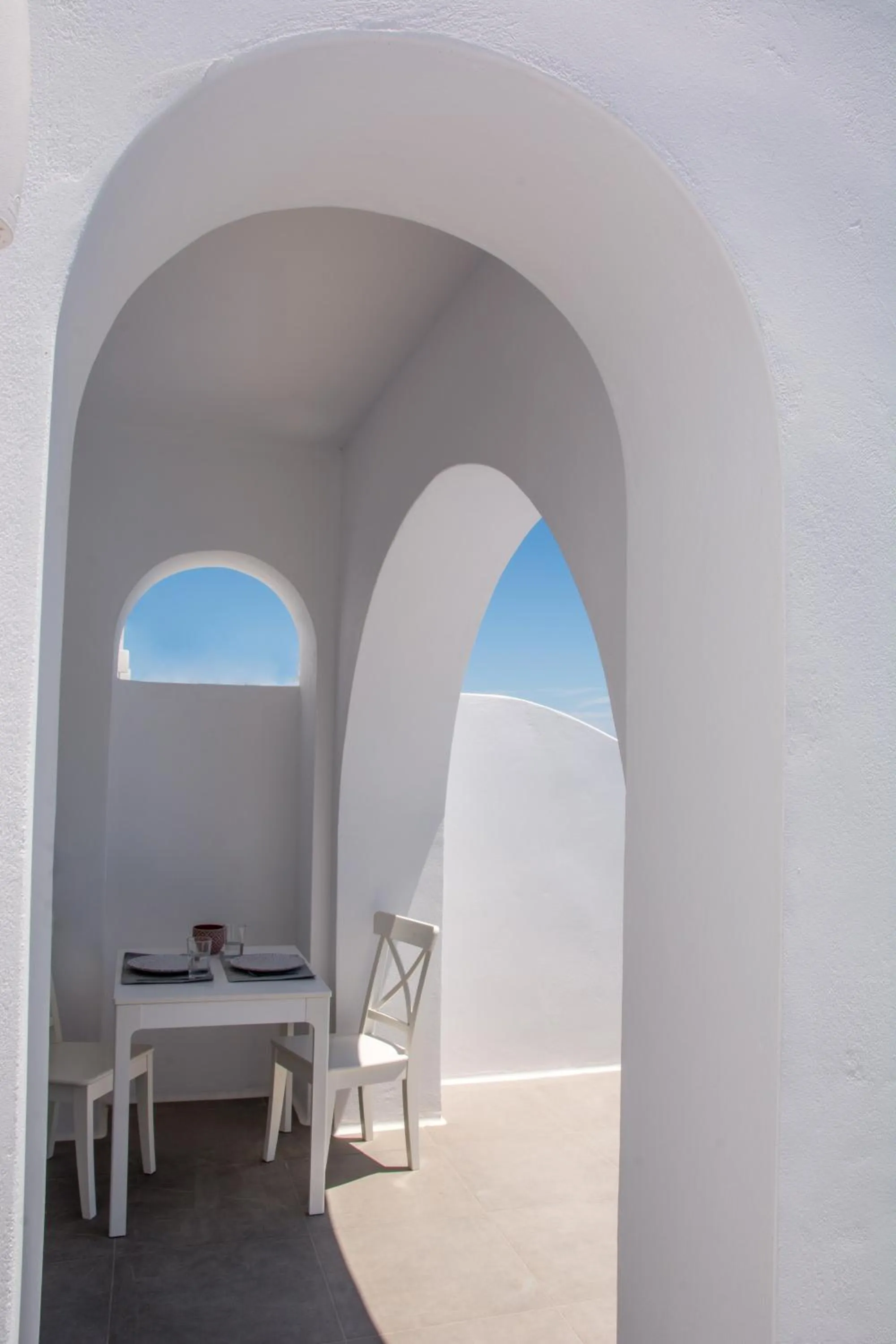Balcony/Terrace in Amphitrite Suites Santorini