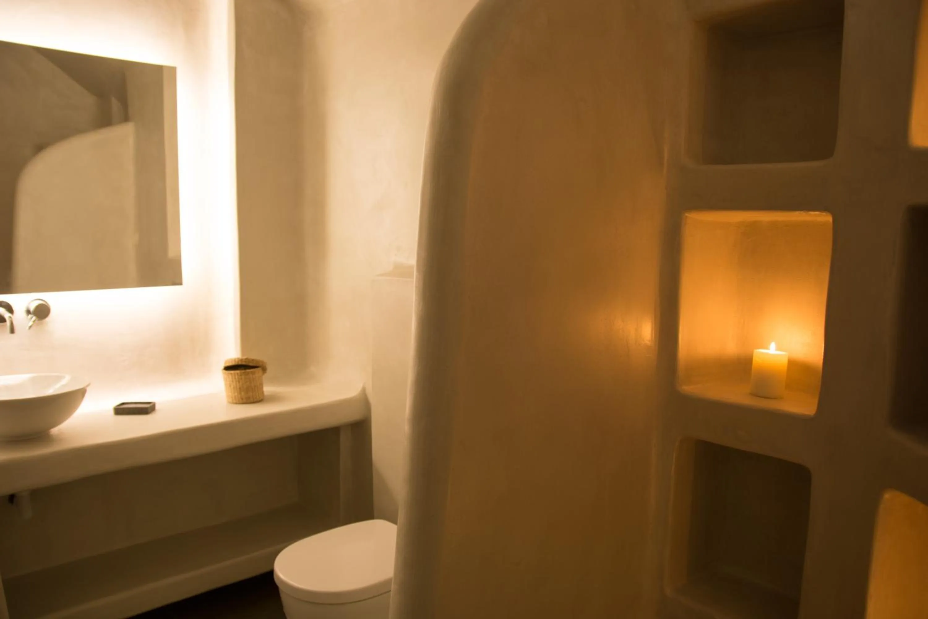 Bathroom in Amphitrite Suites Santorini