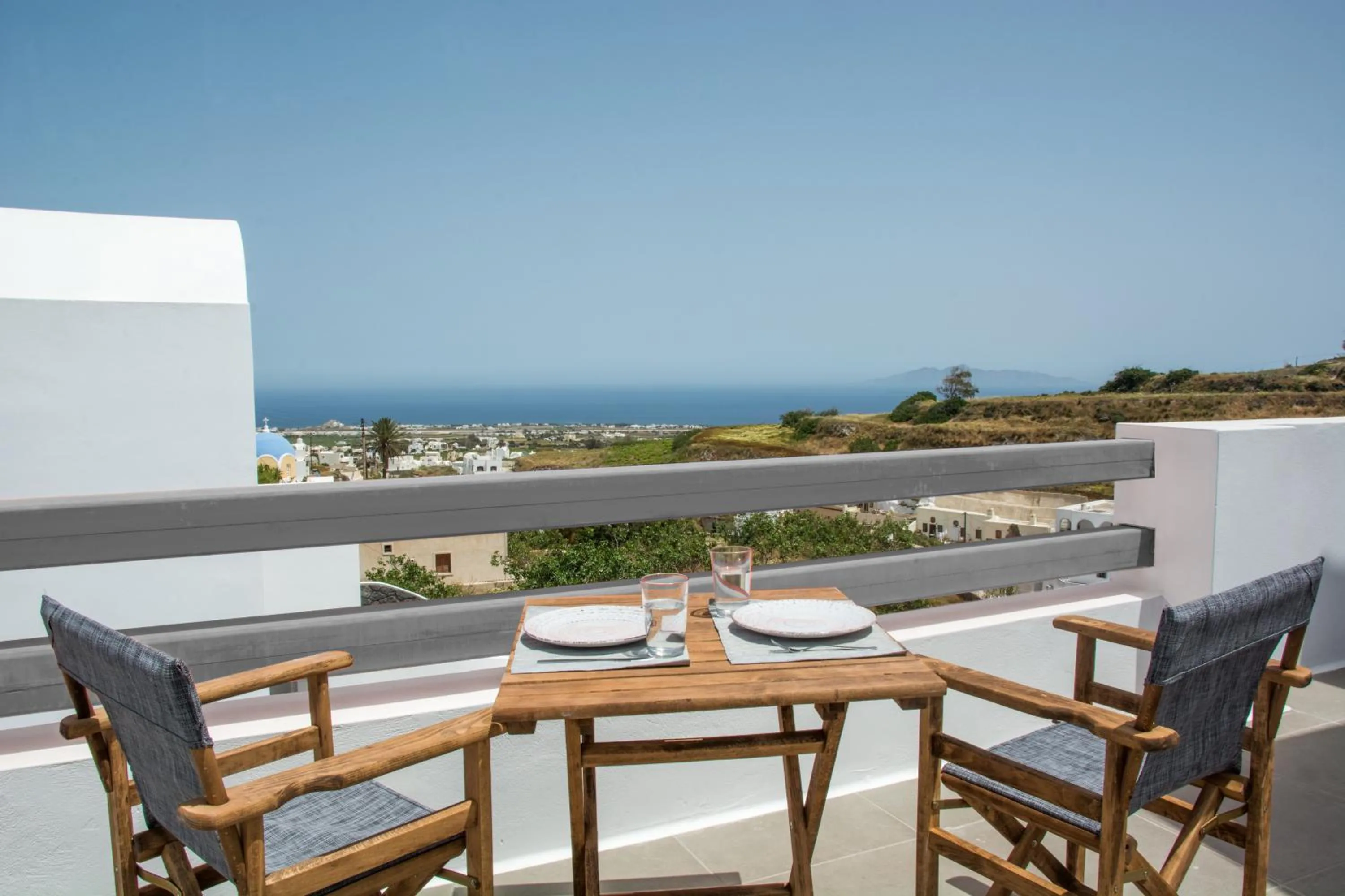 Balcony/Terrace in Amphitrite Suites Santorini