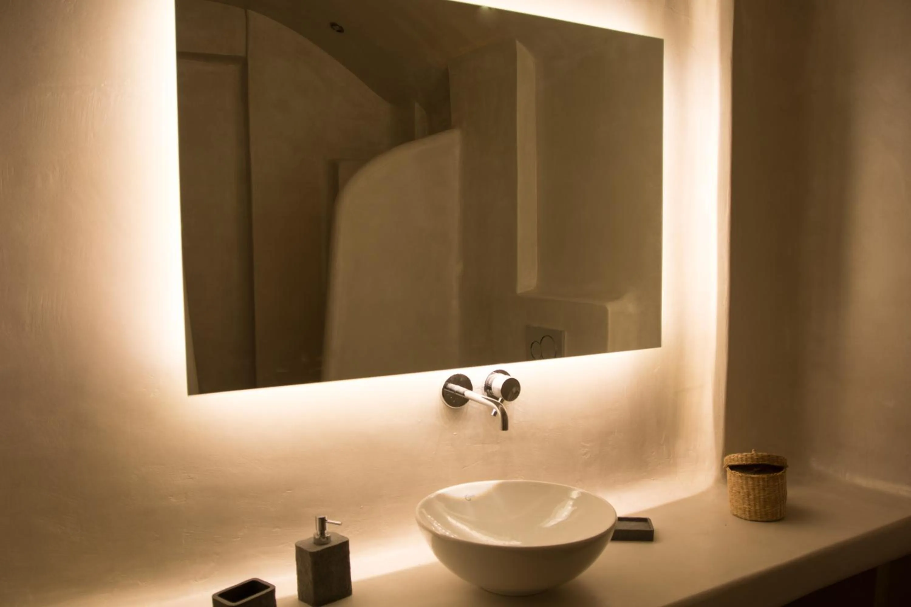 Bathroom in Amphitrite Suites Santorini